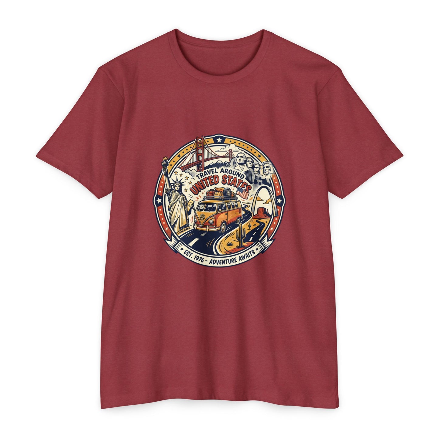 Vintage 'Travel Around the World' Road Trip T-Shirt