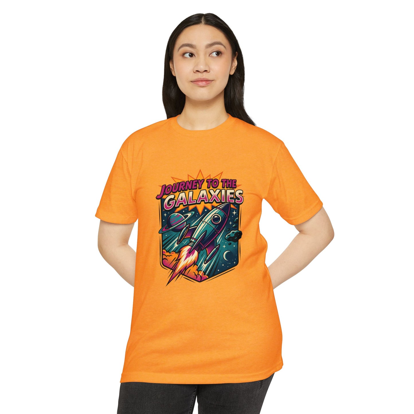 Journey to the Galaxies T-Shirt — Retro Rocket Space Tee