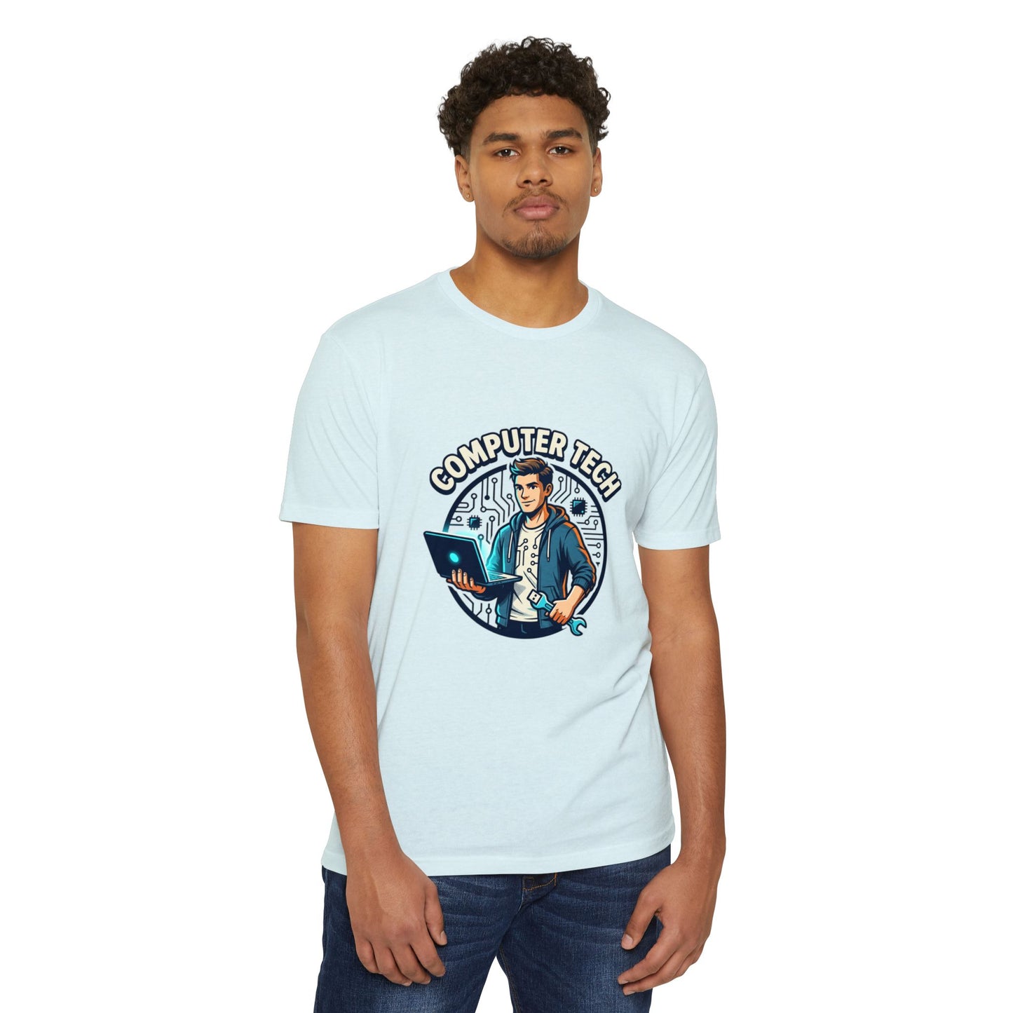 Computer Tech T-Shirt — Retro IT Technician Graphic Tee