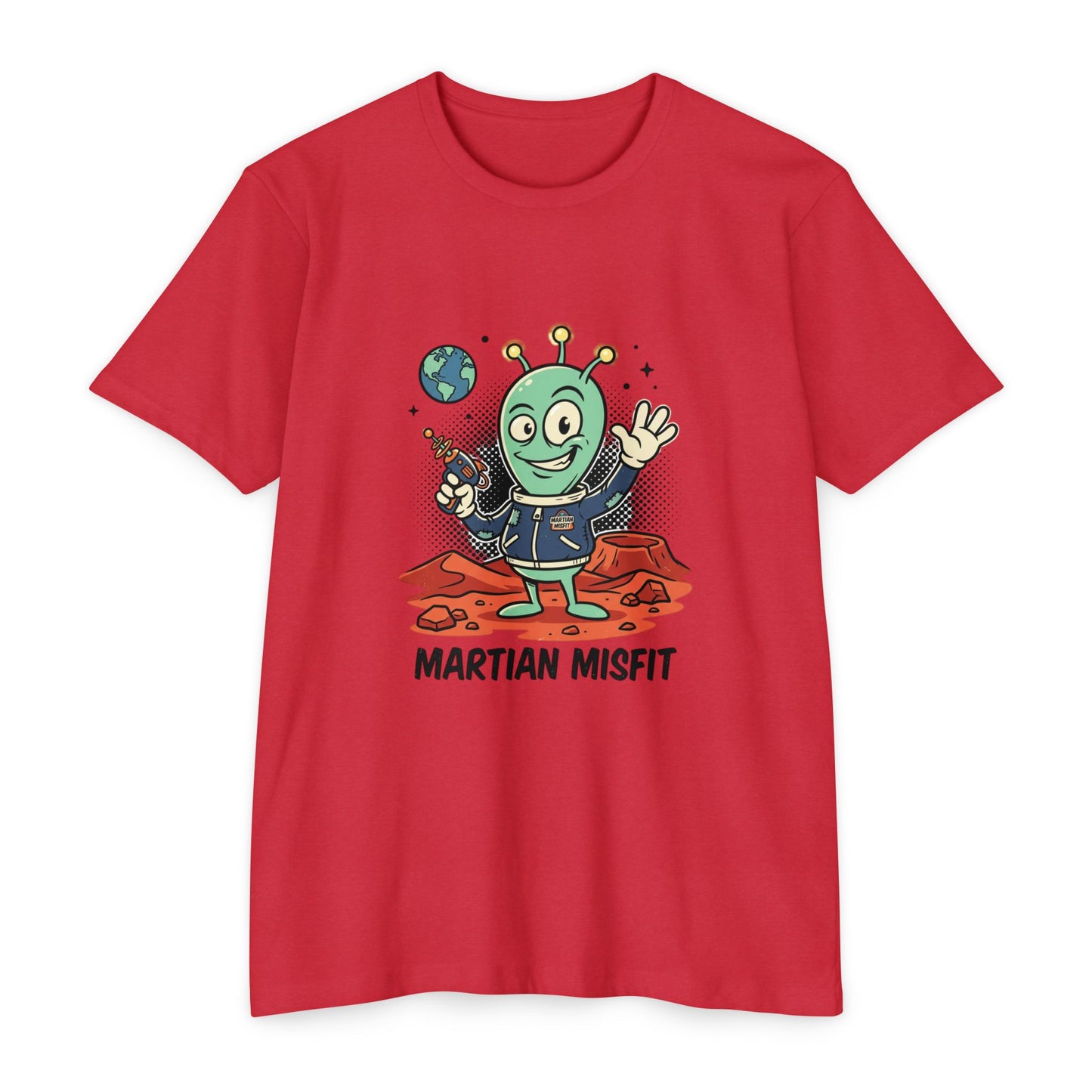 Martian Misfit Retro Alien T-Shirt — Cute Space Graphic Tee