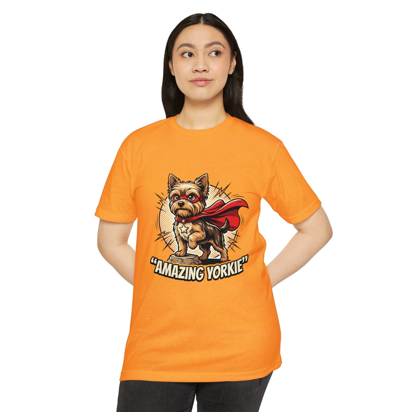 Yorkie Superhero T-Shirt — Cute Yorkshire Terrier Graphic Tee