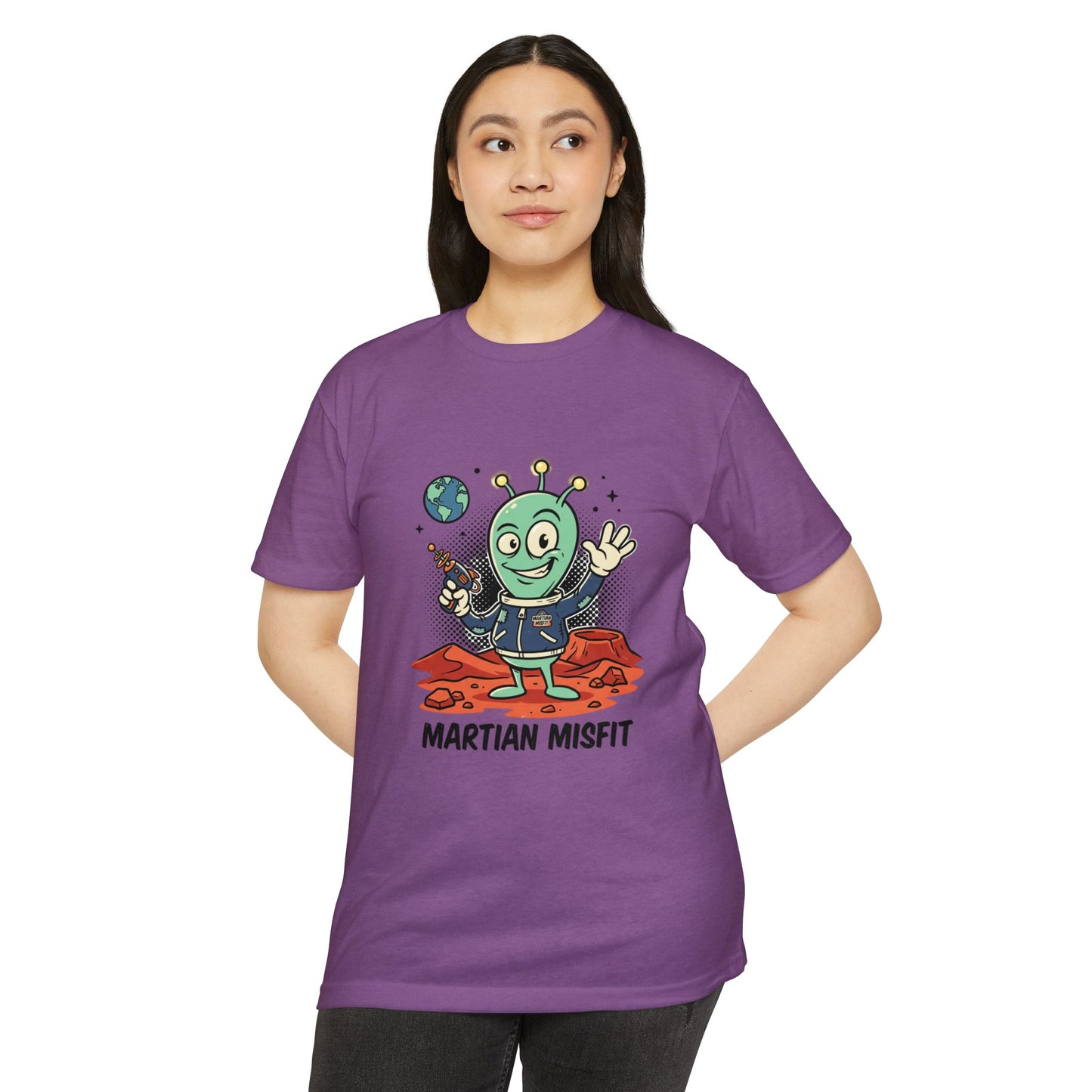 Martian Misfit Retro Alien T-Shirt — Cute Space Graphic Tee