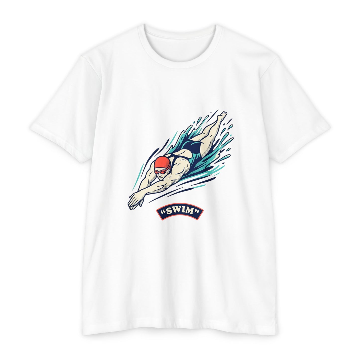 Swimmer Dive T-Shirt — "Swim" Graphic Athletic Tee