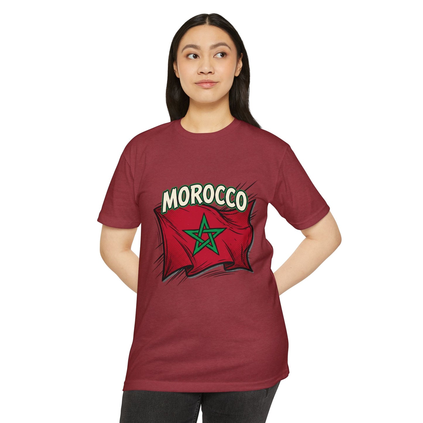 Morocco Flag Vintage Graphic T-Shirt — Moroccan Pride Tee