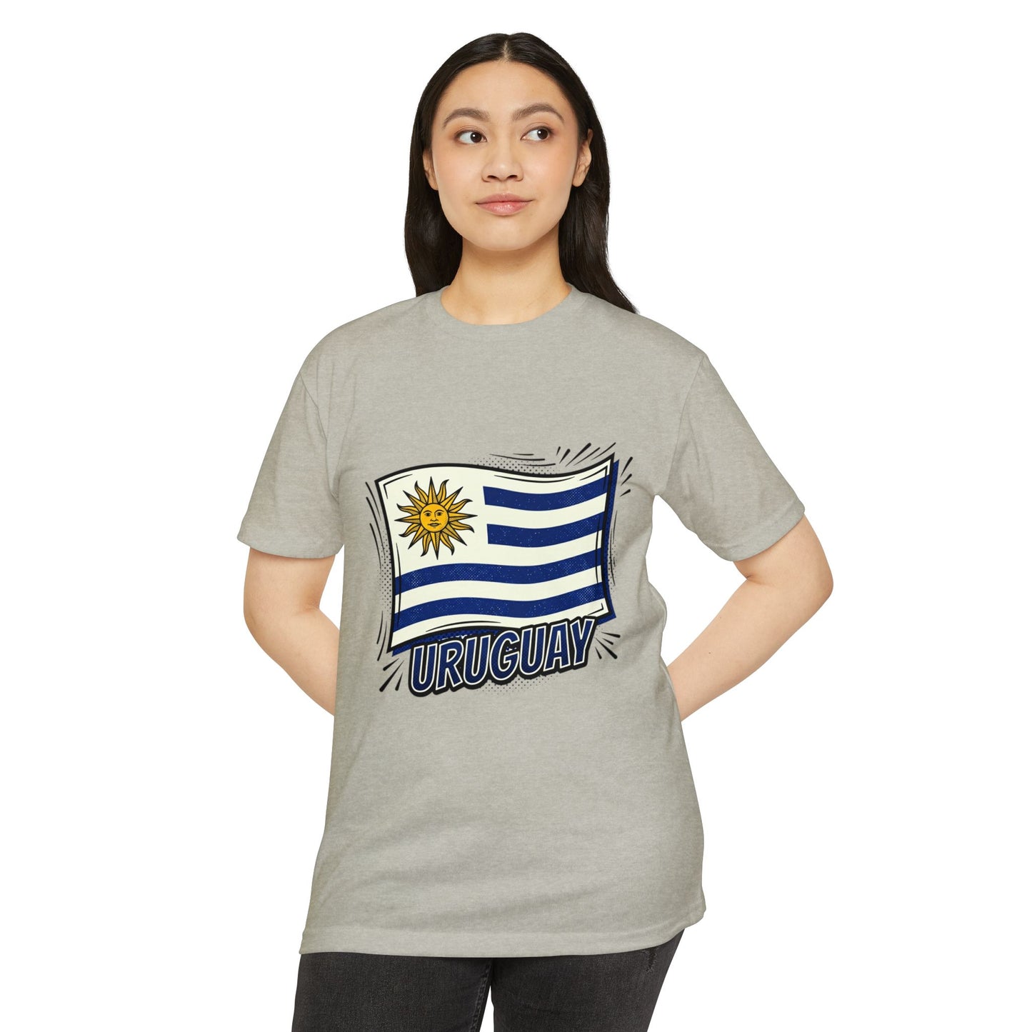 Uruguay Flag Retro Sun & Stripes T-Shirt