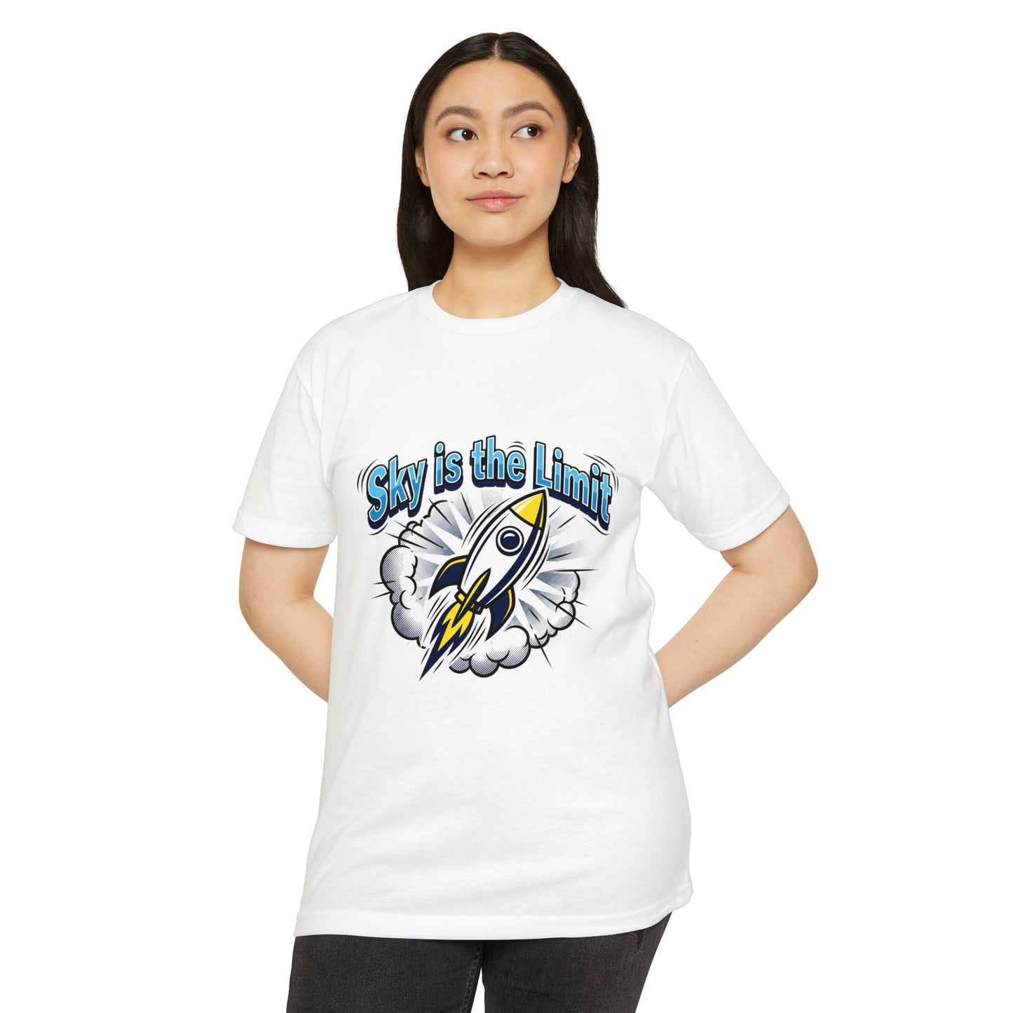 Sky Is the Limit Rocket T-Shirt — Inspirational Graphic Tee