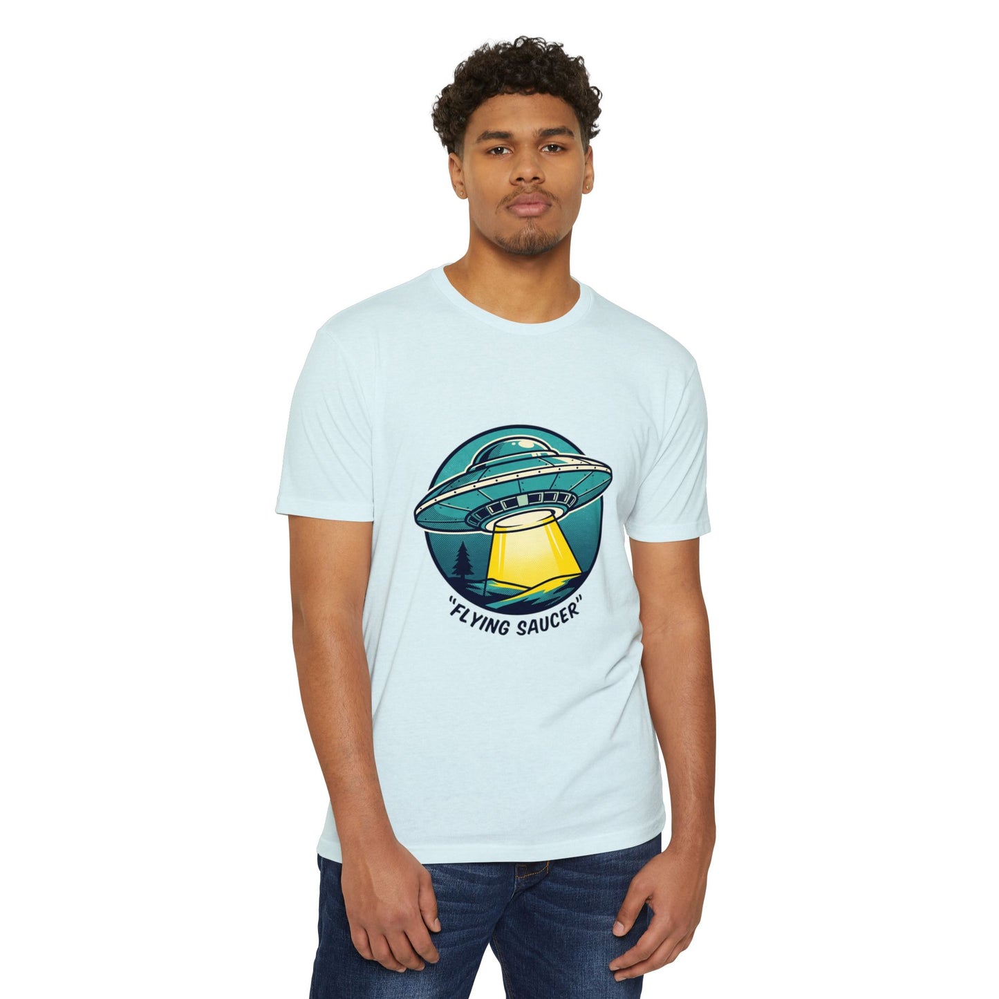 Retro Flying Saucer UFO T-Shirt — Vintage Space Graphic Tee