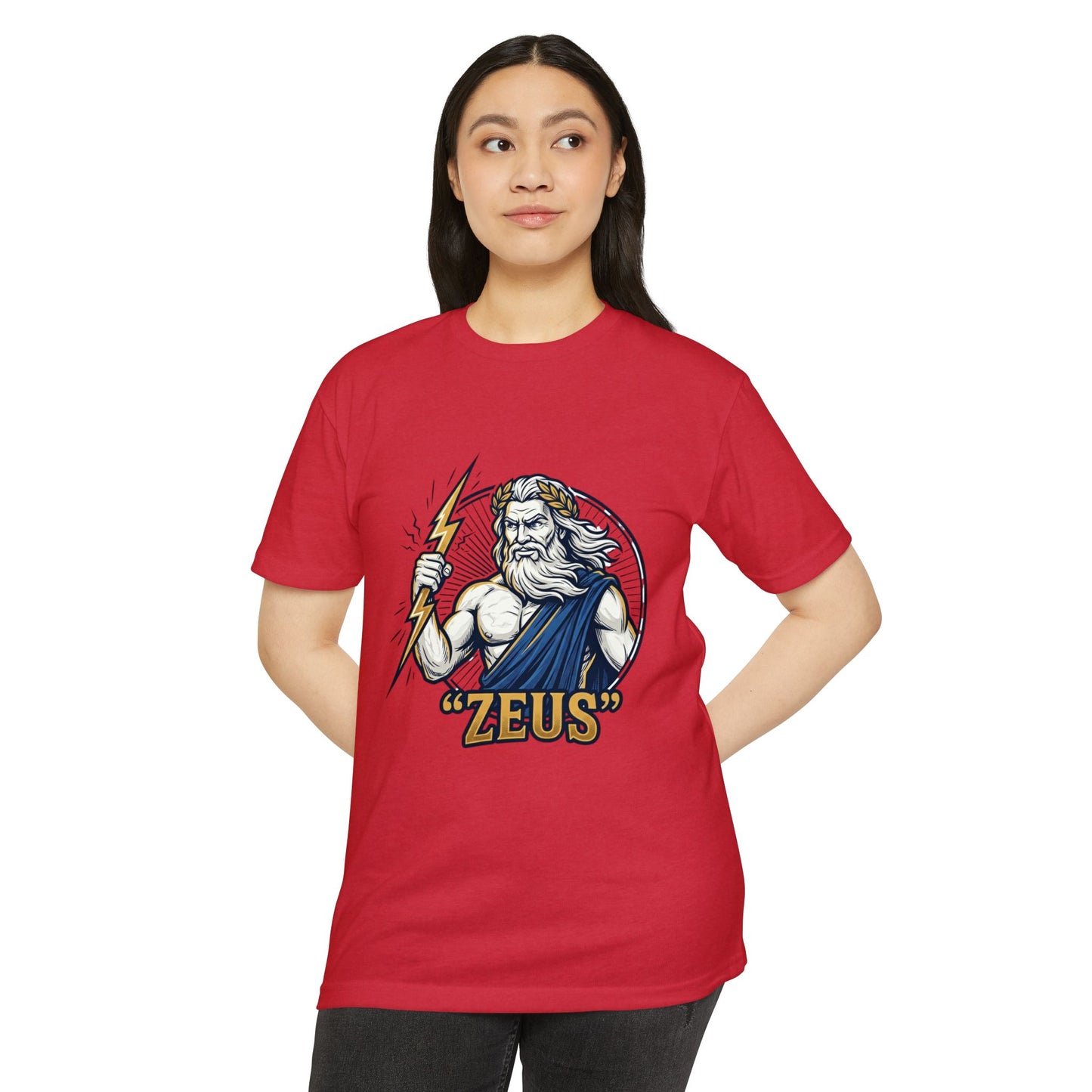 Zeus Lightning Graphic T‑Shirt — Mythology Greek God Tee