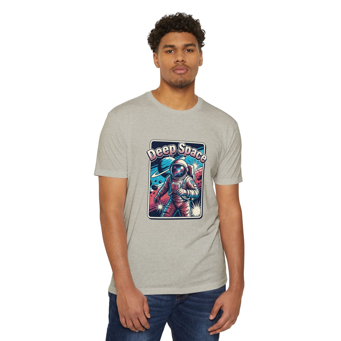 Deep Space Astronaut T-Shirt — Retro Space Exploration Tee