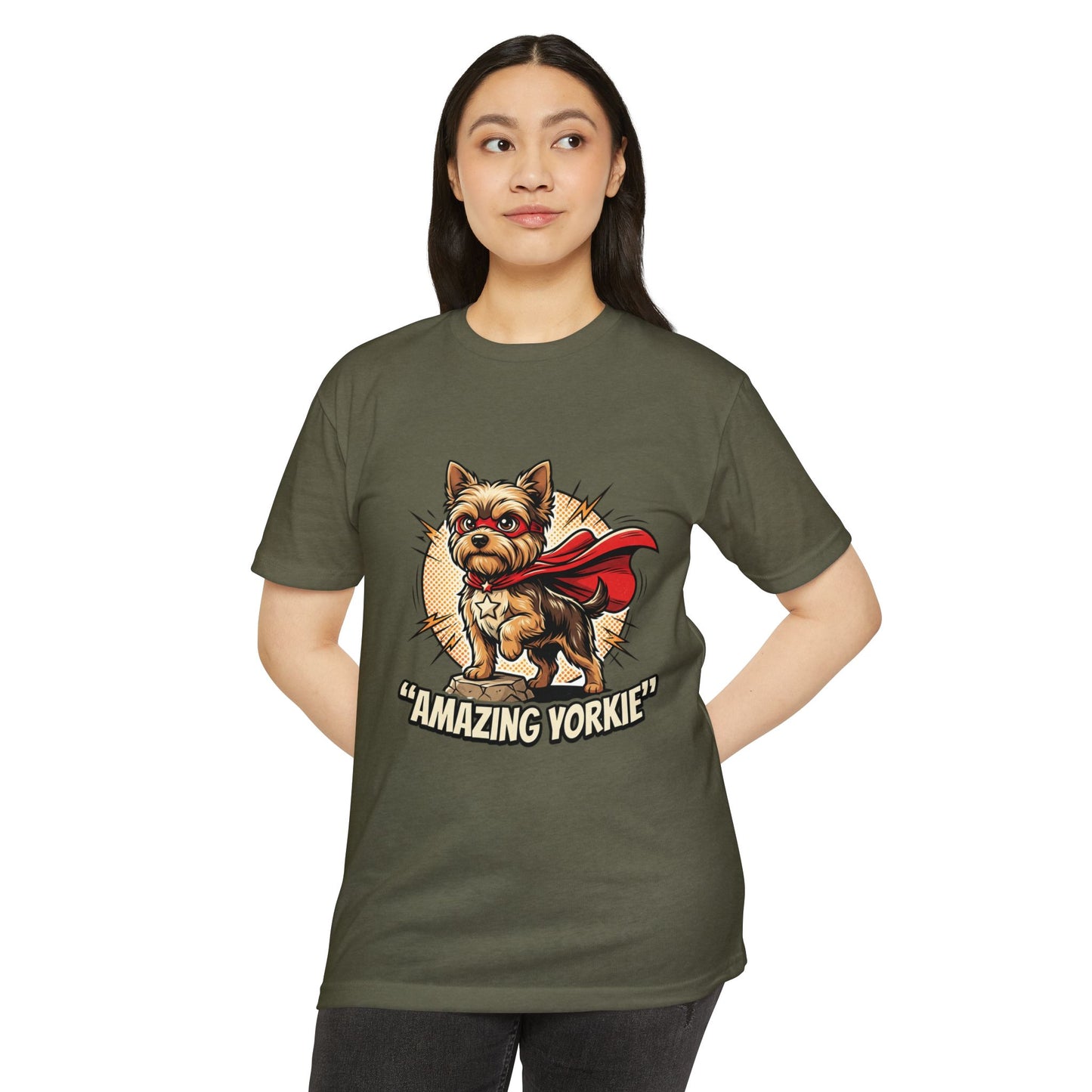 Yorkie Superhero T-Shirt — Cute Yorkshire Terrier Graphic Tee