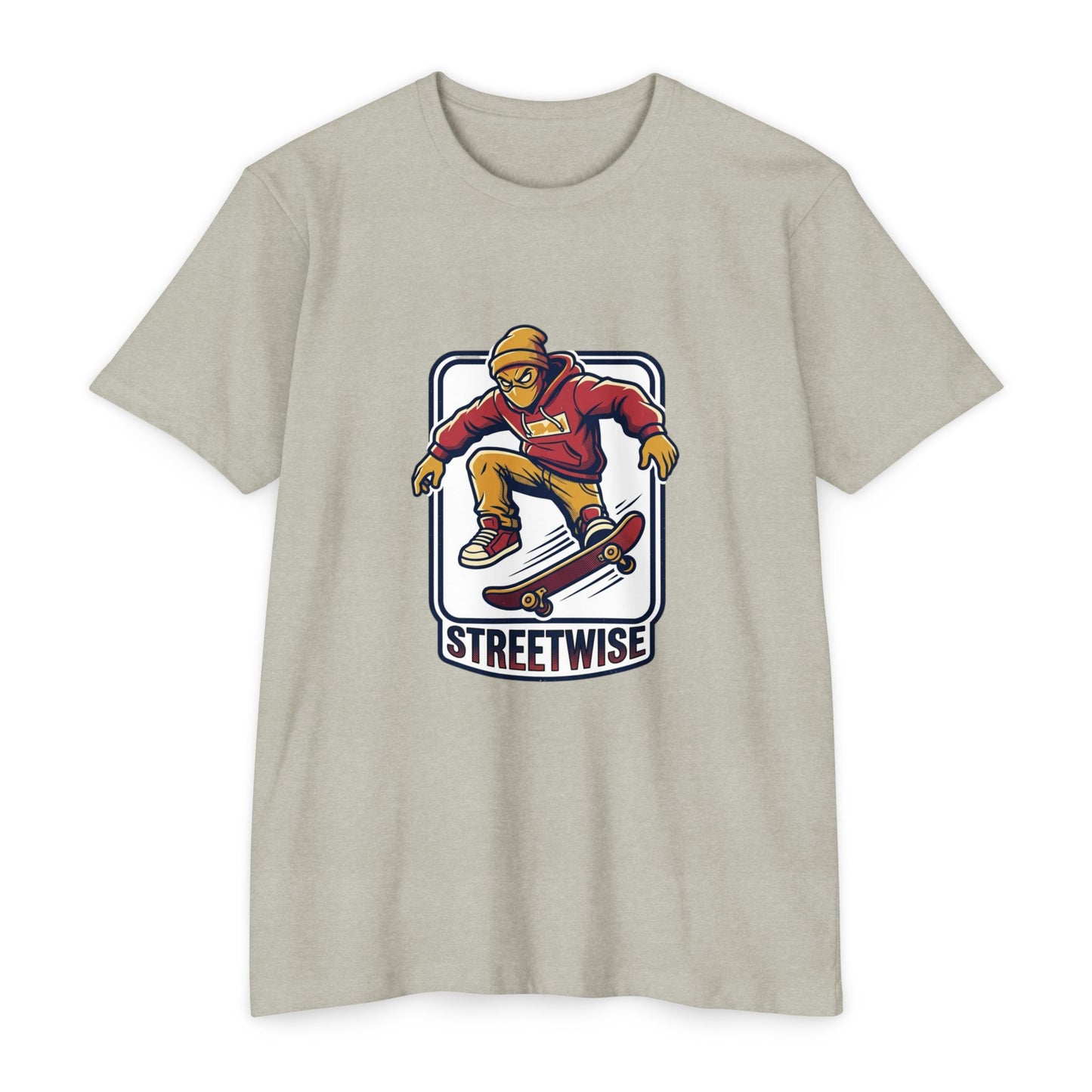 Retro Skateboarder Streetwise T‑Shirt — Vintage Skate Graphic Tee