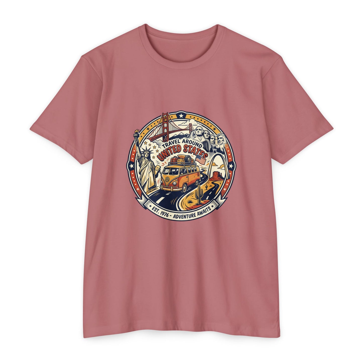Vintage 'Travel Around the World' Road Trip T-Shirt