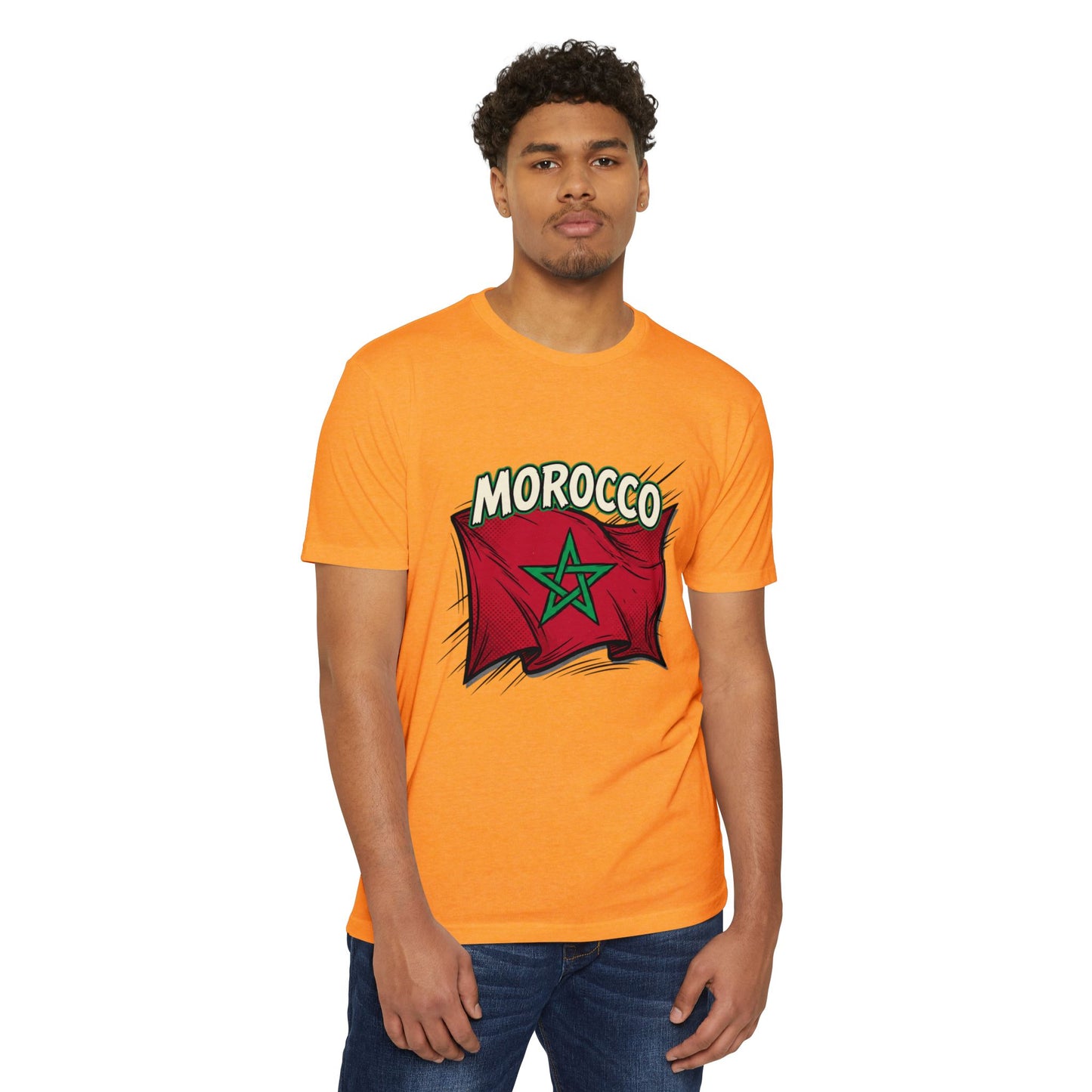 Morocco Flag Vintage Graphic T-Shirt — Moroccan Pride Tee
