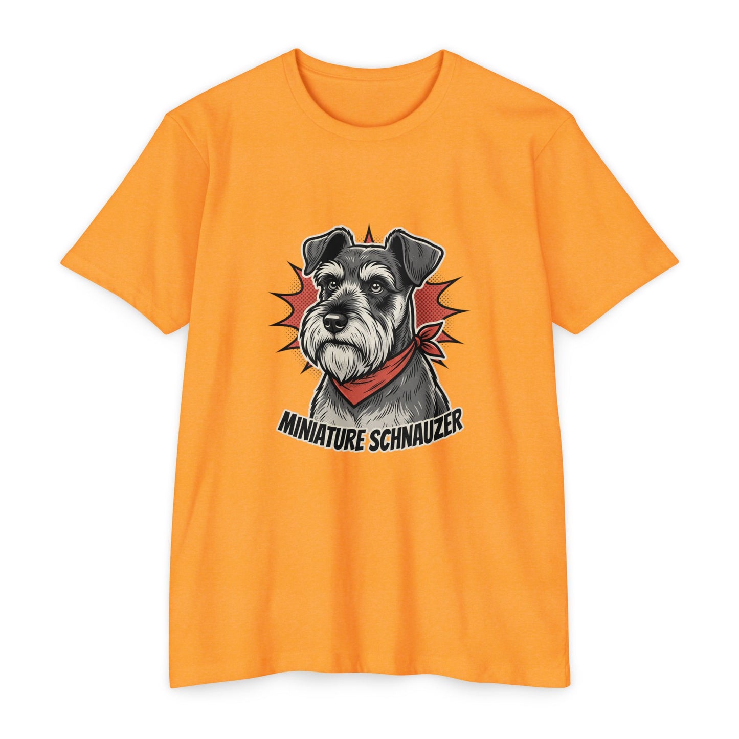 Miniature Schnauzer Portrait Retro Bandana T-Shirt