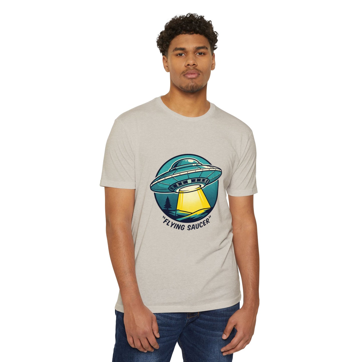 Retro Flying Saucer UFO T-Shirt — Vintage Space Graphic Tee