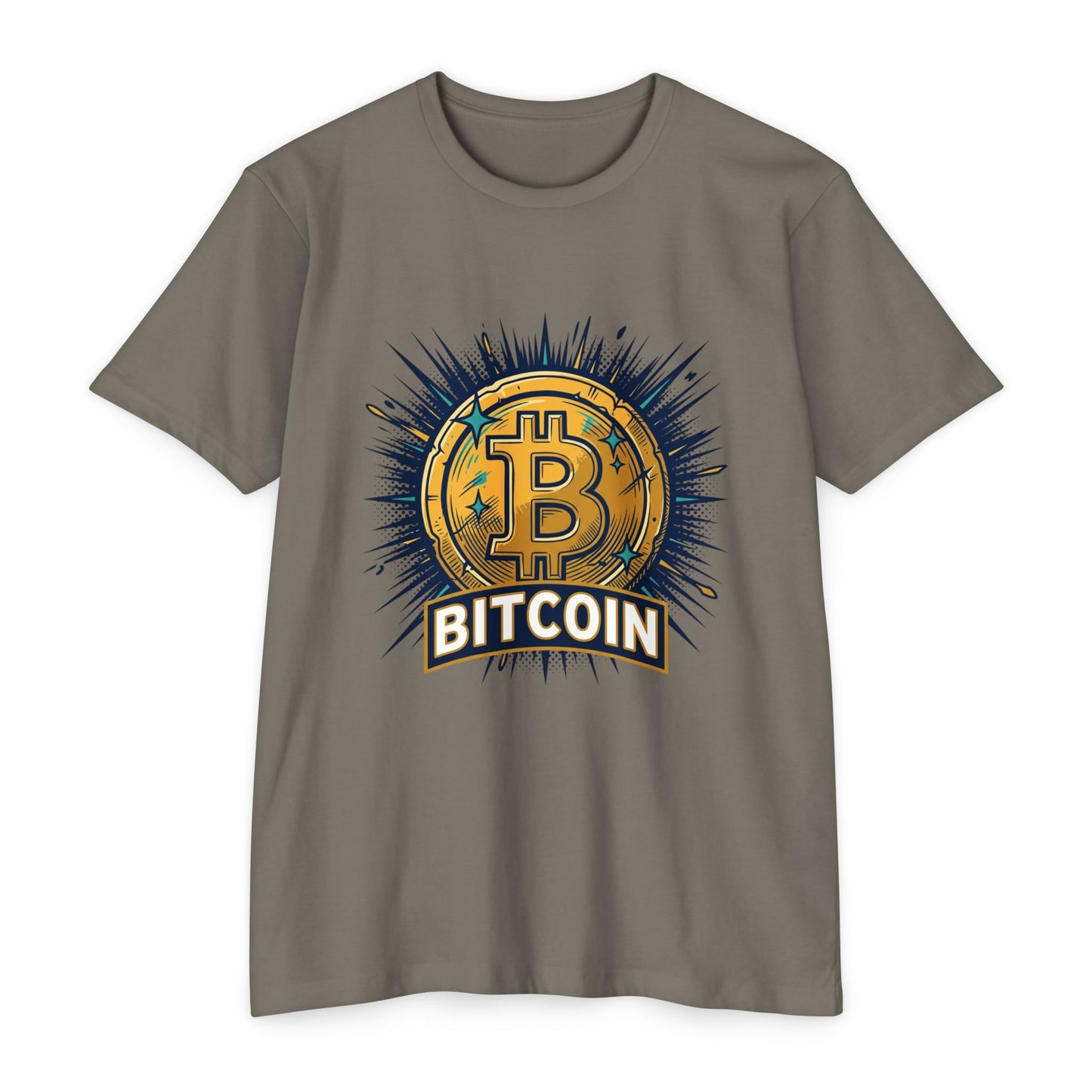 Camiseta gráfica de Bitcoin — Camiseta vintage de moneda criptográfica