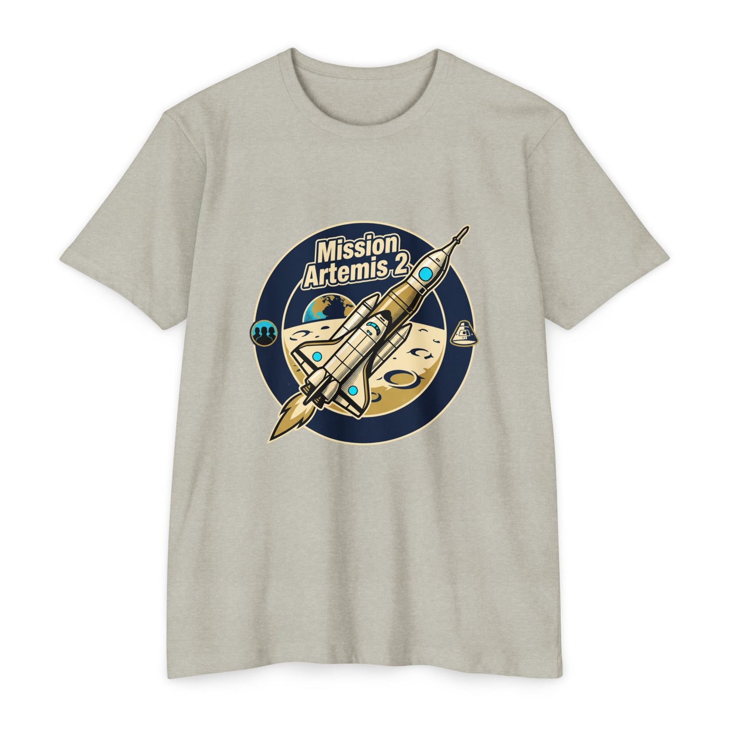 Mission Artemis II Retro Space T-Shirt — Artemis 2 Rocket Tee
