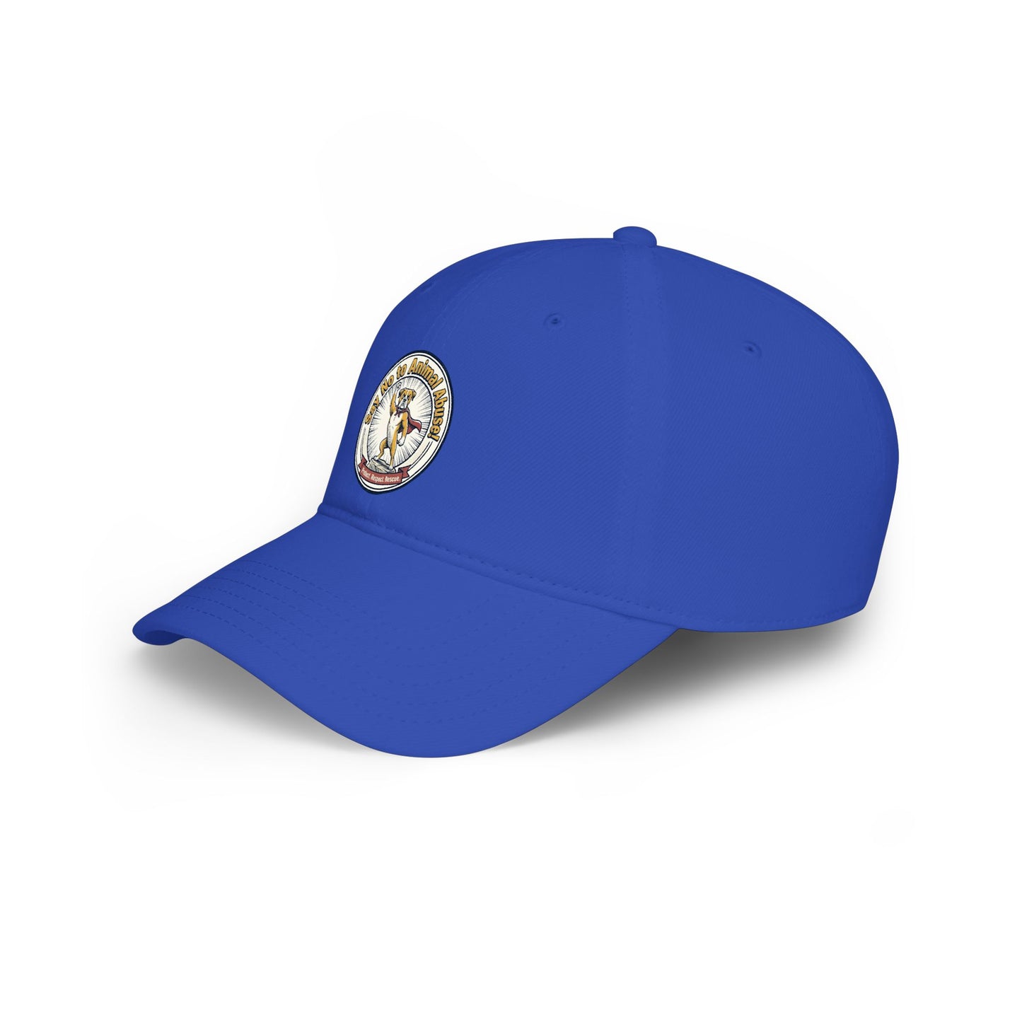 Embroidered Golden Retriever Patch Baseball Cap — Low Profile Red Dog Lover Hat