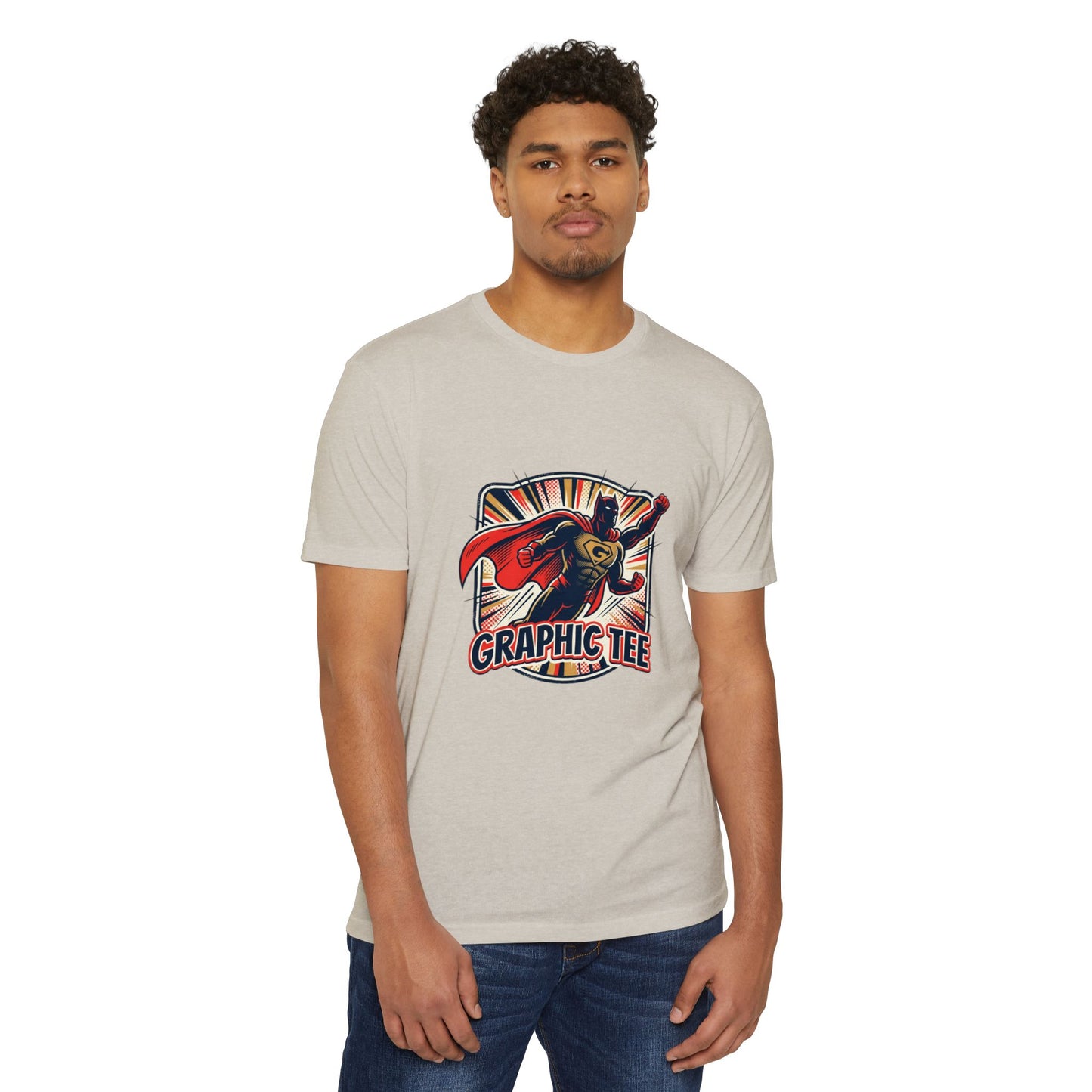 Retro Superhero Graphic Tee — Vintage Comic T-Shirt