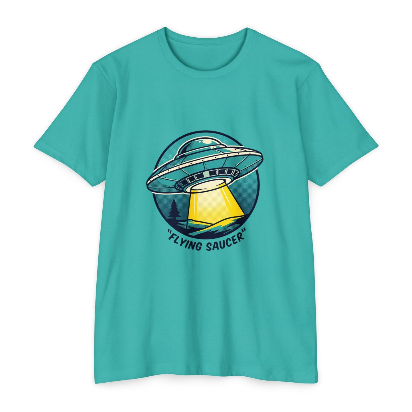 Retro Flying Saucer UFO T-Shirt — Vintage Space Graphic Tee