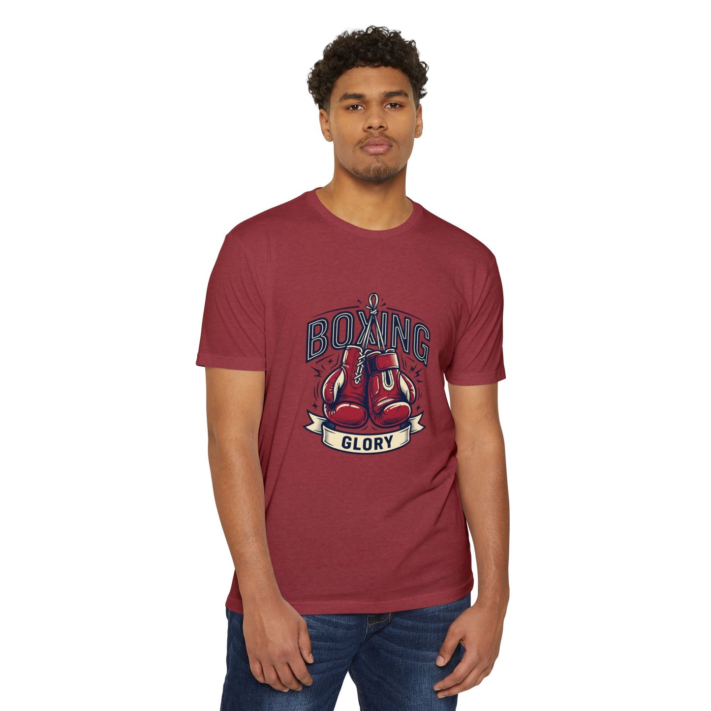 Boxing Glory T-Shirt – Vintage Red Gloves Graphic Tee