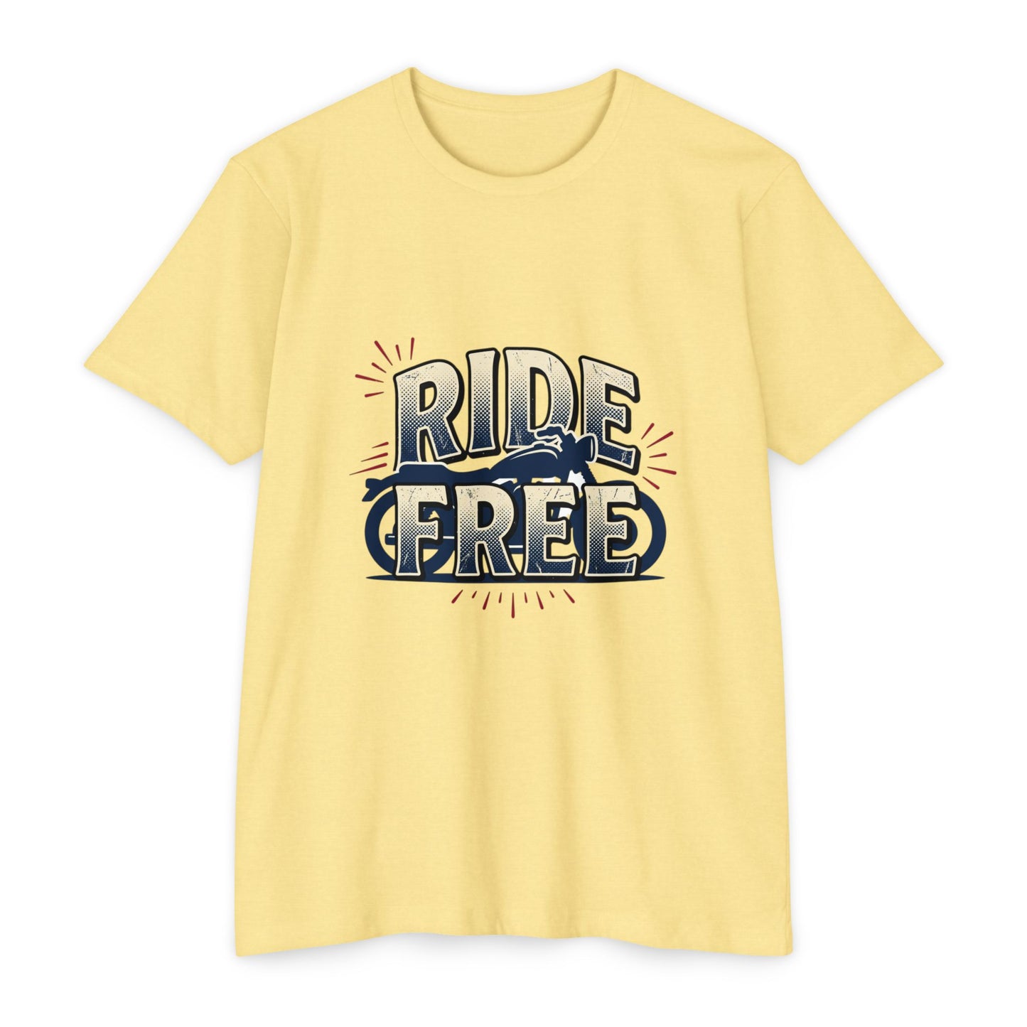 Ride Free Motorcycle T-Shirt — Vintage Biker Graphic Tee