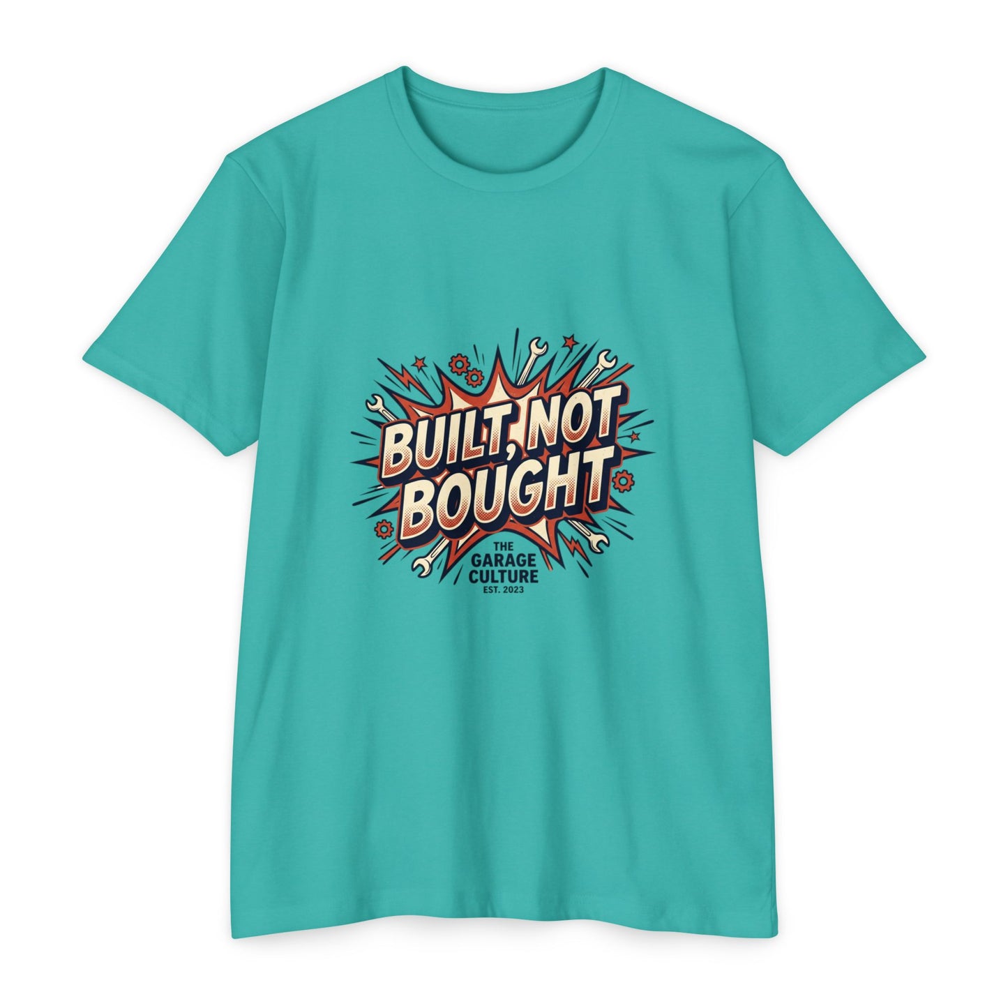 Built Not Bought Retro Garage Culture T-Shirt