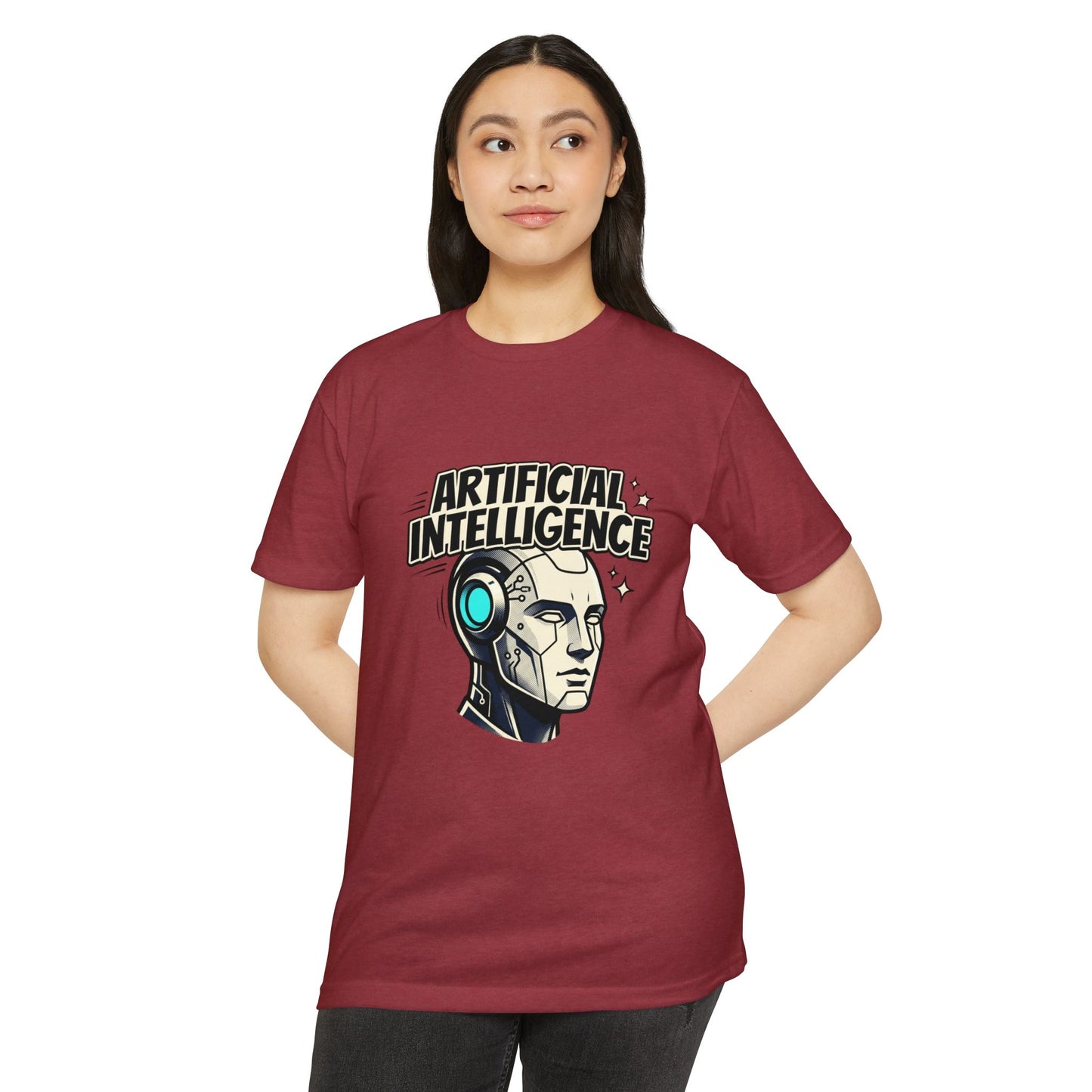 Artificial Intelligence Robot Tee — AI Head Graphic T-Shirt