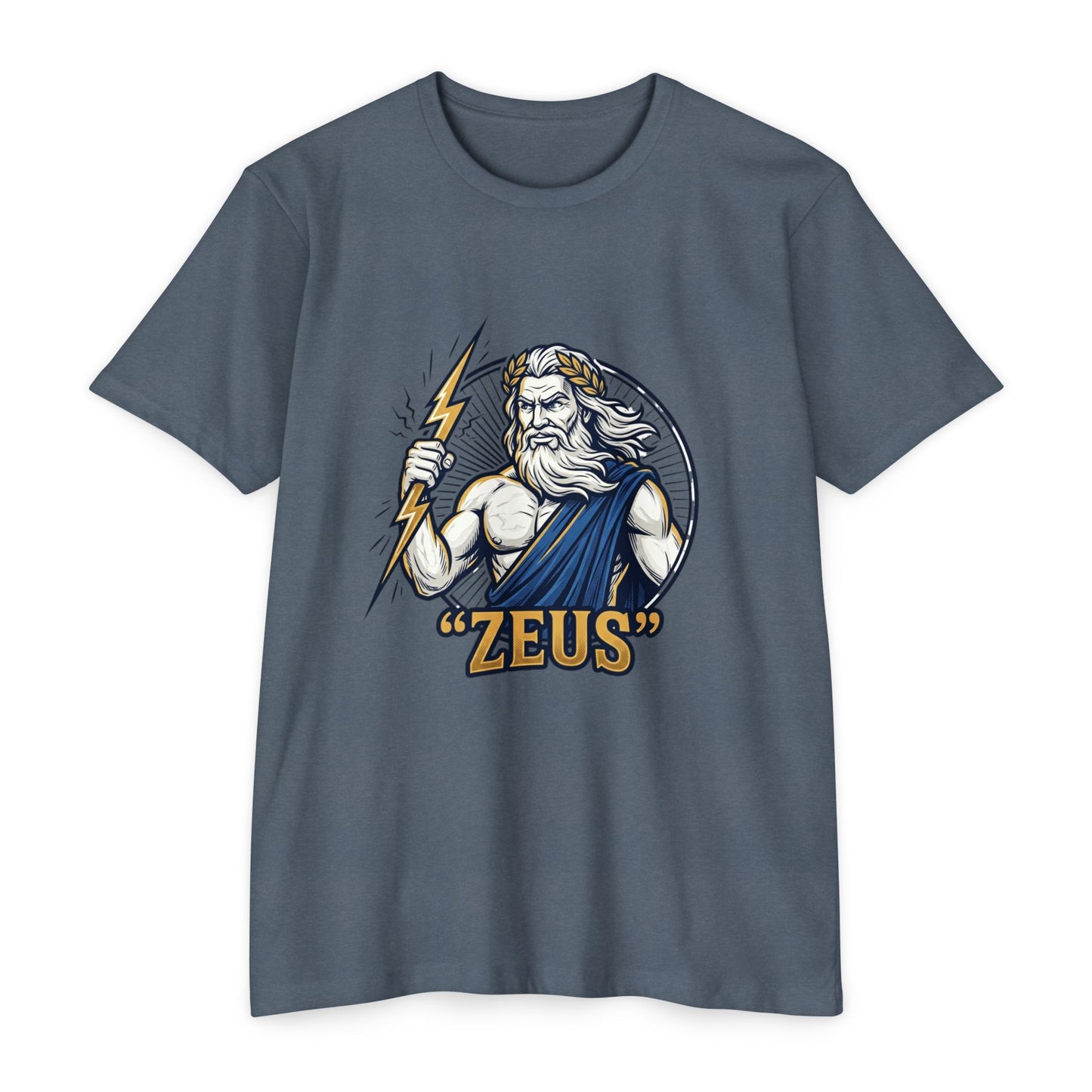Zeus Lightning Graphic T‑Shirt — Mythology Greek God Tee