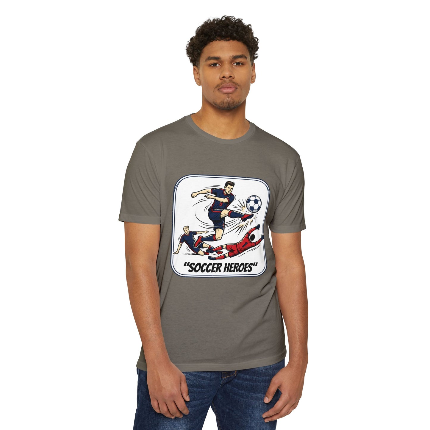 Soccer Heroes T-Shirt — Vintage Comic Soccer Graphic Tee