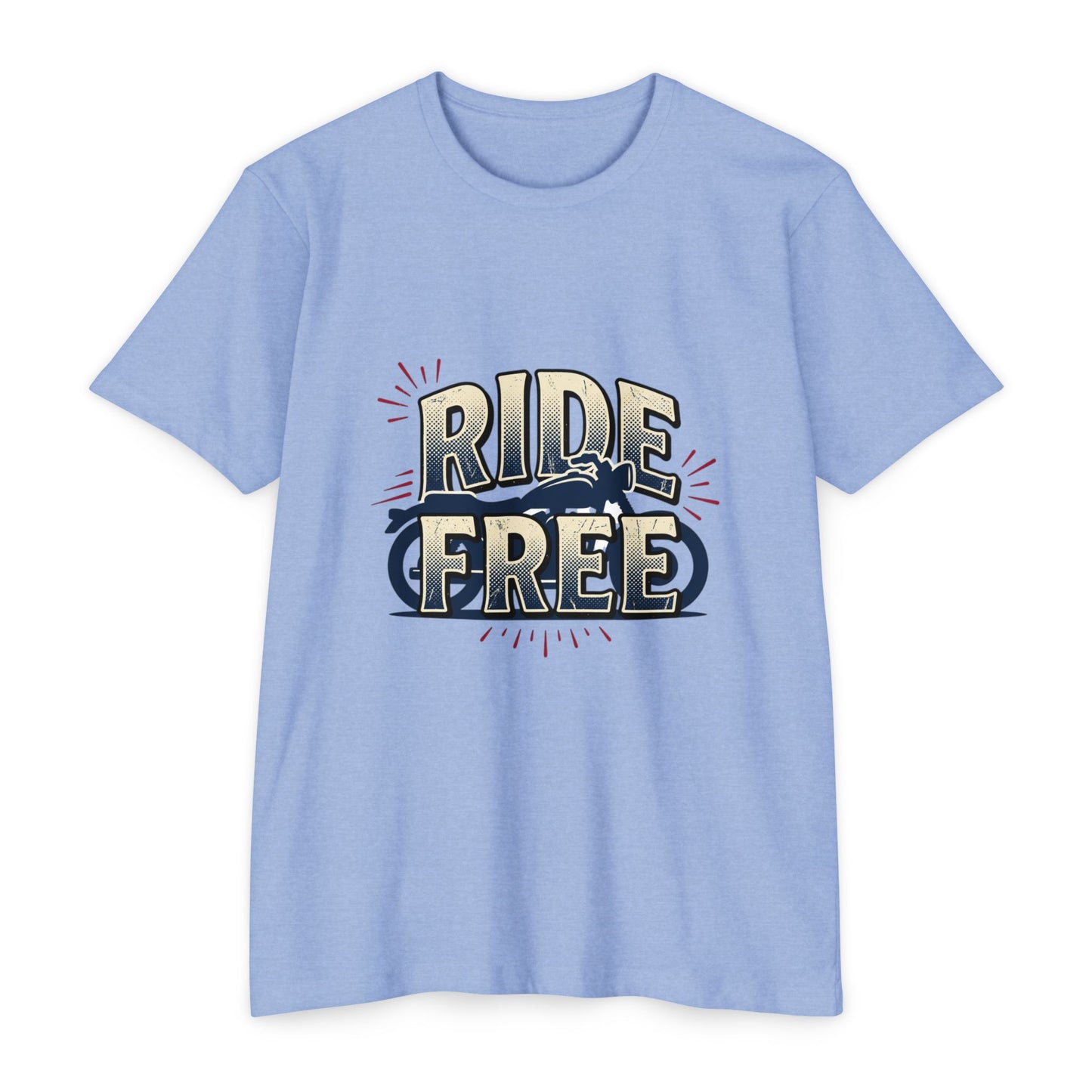 Ride Free Motorcycle T-Shirt — Vintage Biker Graphic Tee