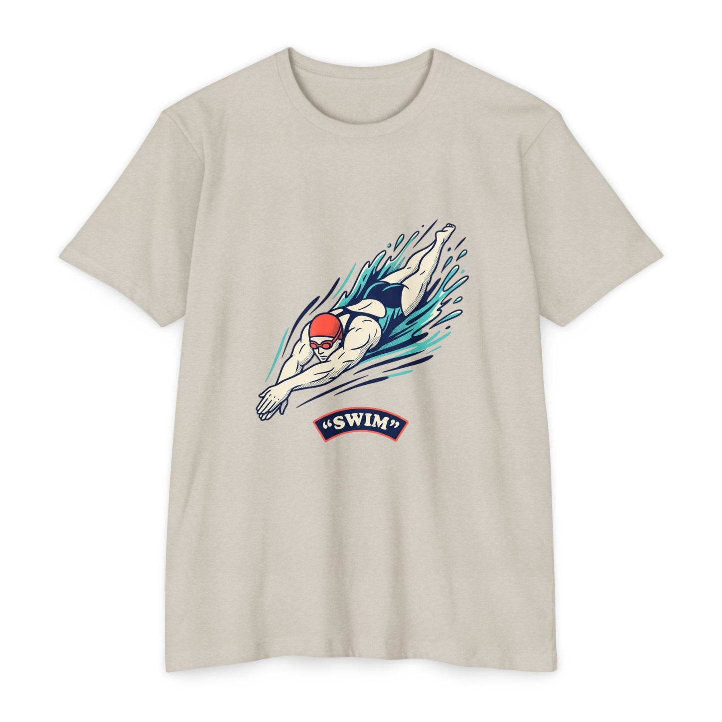 Swimmer Dive T-Shirt — "Swim" Graphic Athletic Tee