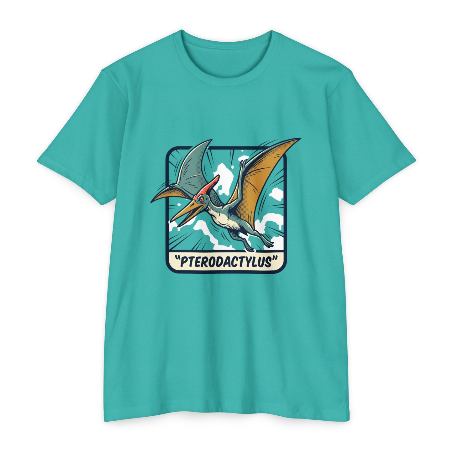 Vintage Pterodactylus Dino T-Shirt — Retro Dinosaur Graphic Tee