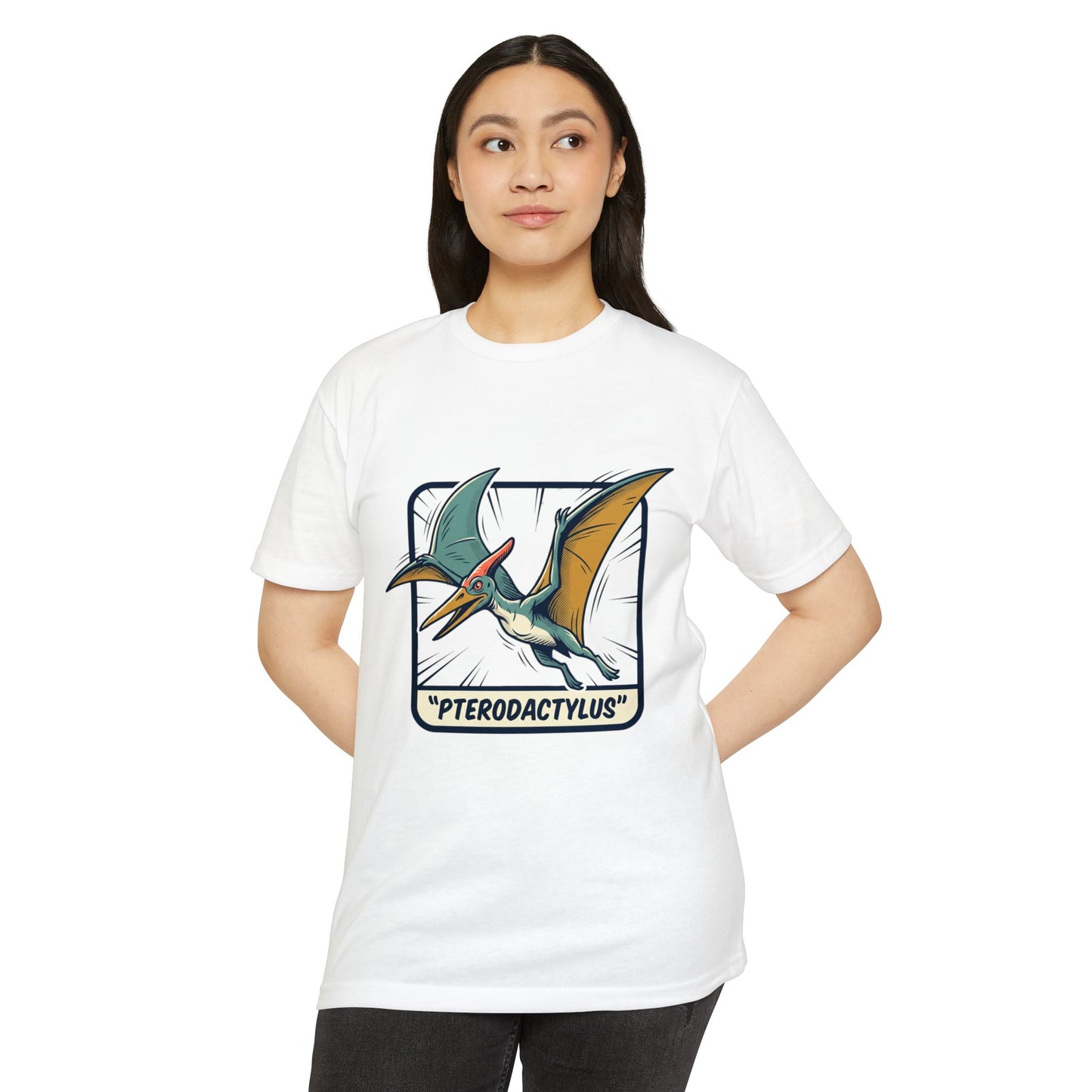 Vintage Pterodactylus Dino T-Shirt — Retro Dinosaur Graphic Tee