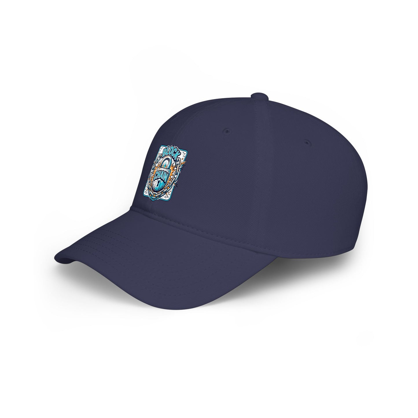 Retro "Block Chain" Low Profile Baseball Cap — Vintage Dad Hat