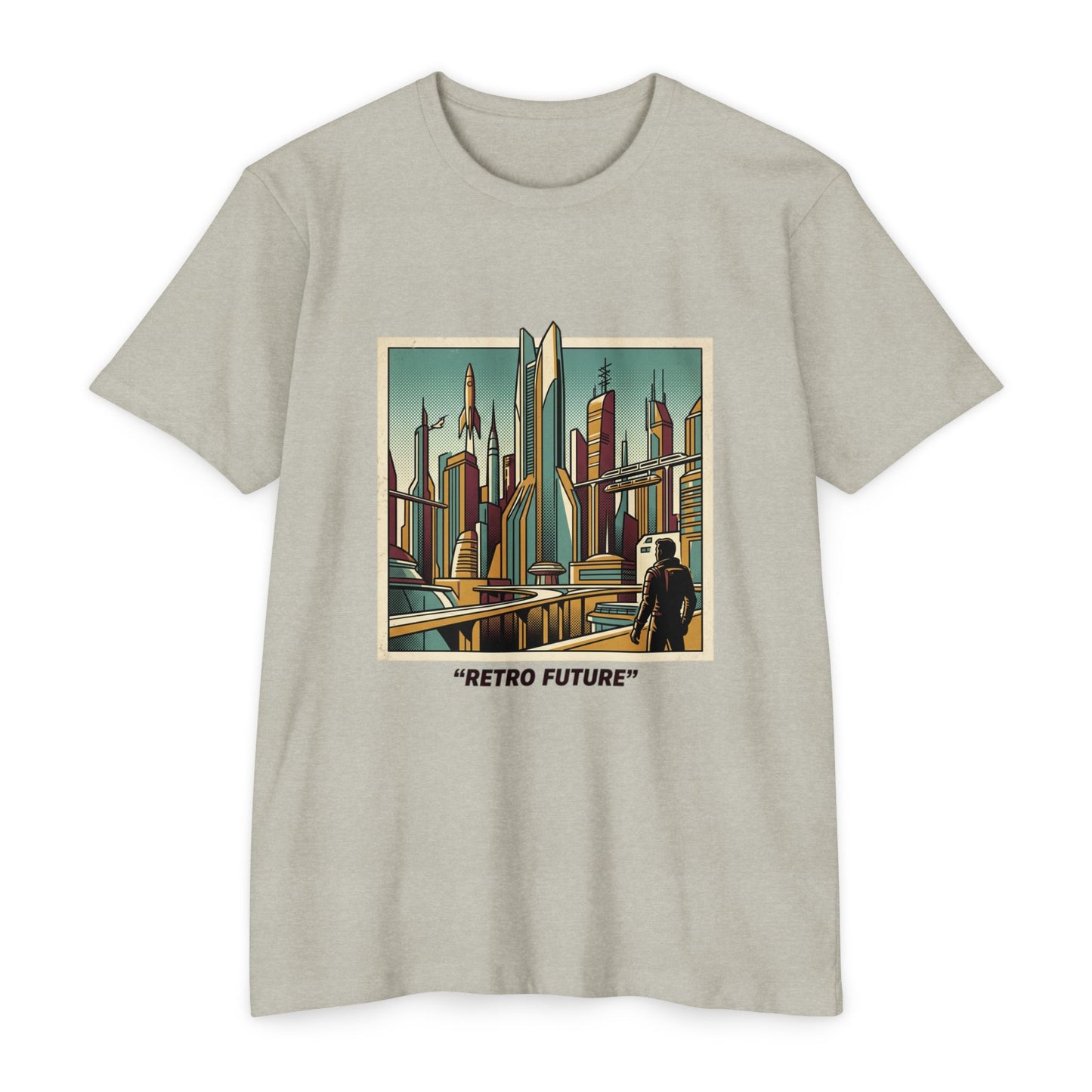 Retro Future Vintage Sci‑Fi City T‑Shirt