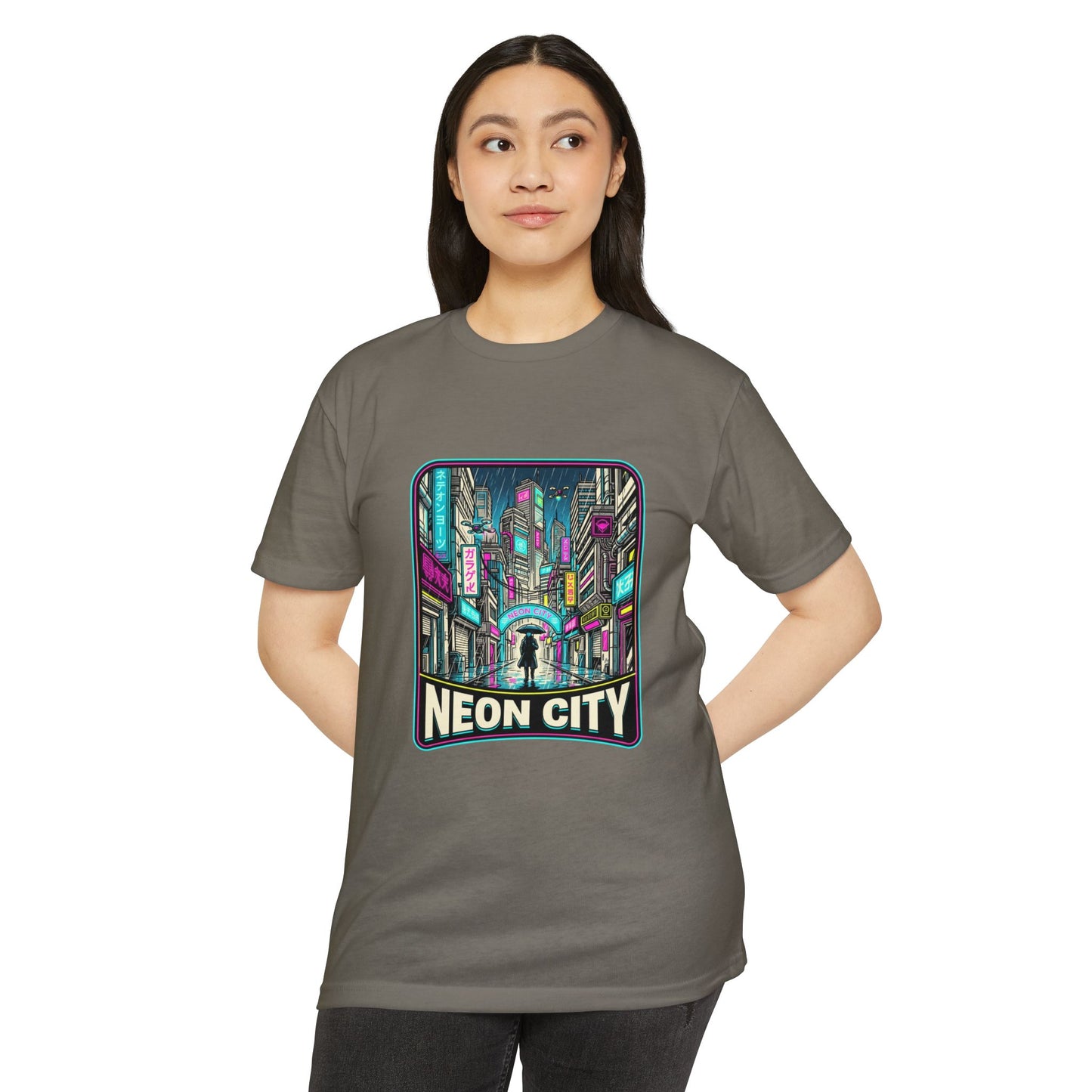 Neon City Retro Cyberpunk T-Shirt — Retro Cyberpunk Streetwear Tee