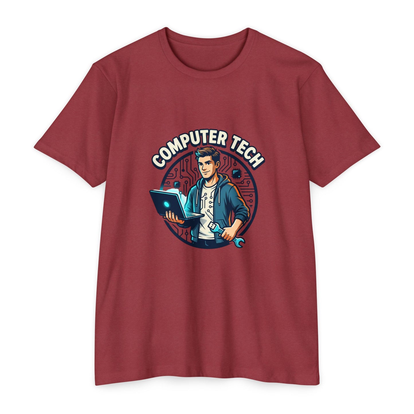 Computer Tech T-Shirt — Retro IT Technician Graphic Tee