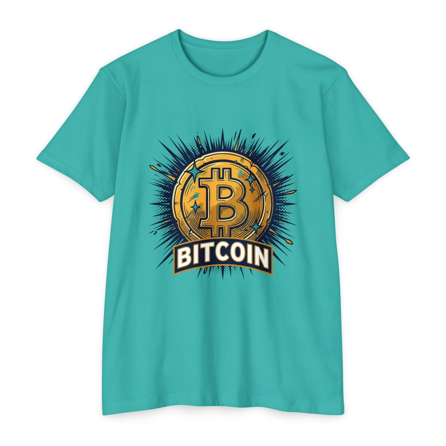 Camiseta gráfica de Bitcoin — Camiseta vintage de moneda criptográfica