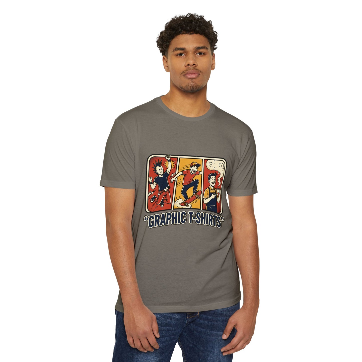 Retro Skateboard Graphic T-Shirt — Vintage Cartoon Skate Tee