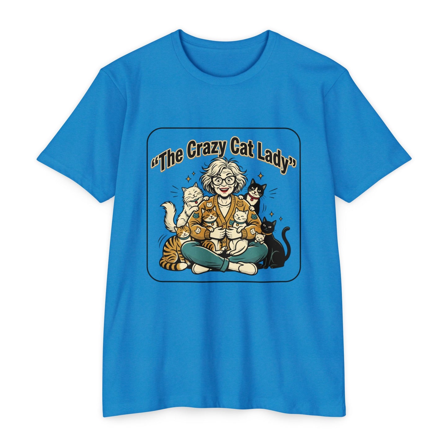 Crazy Cat Lady Retro Cat Mom T-Shirt