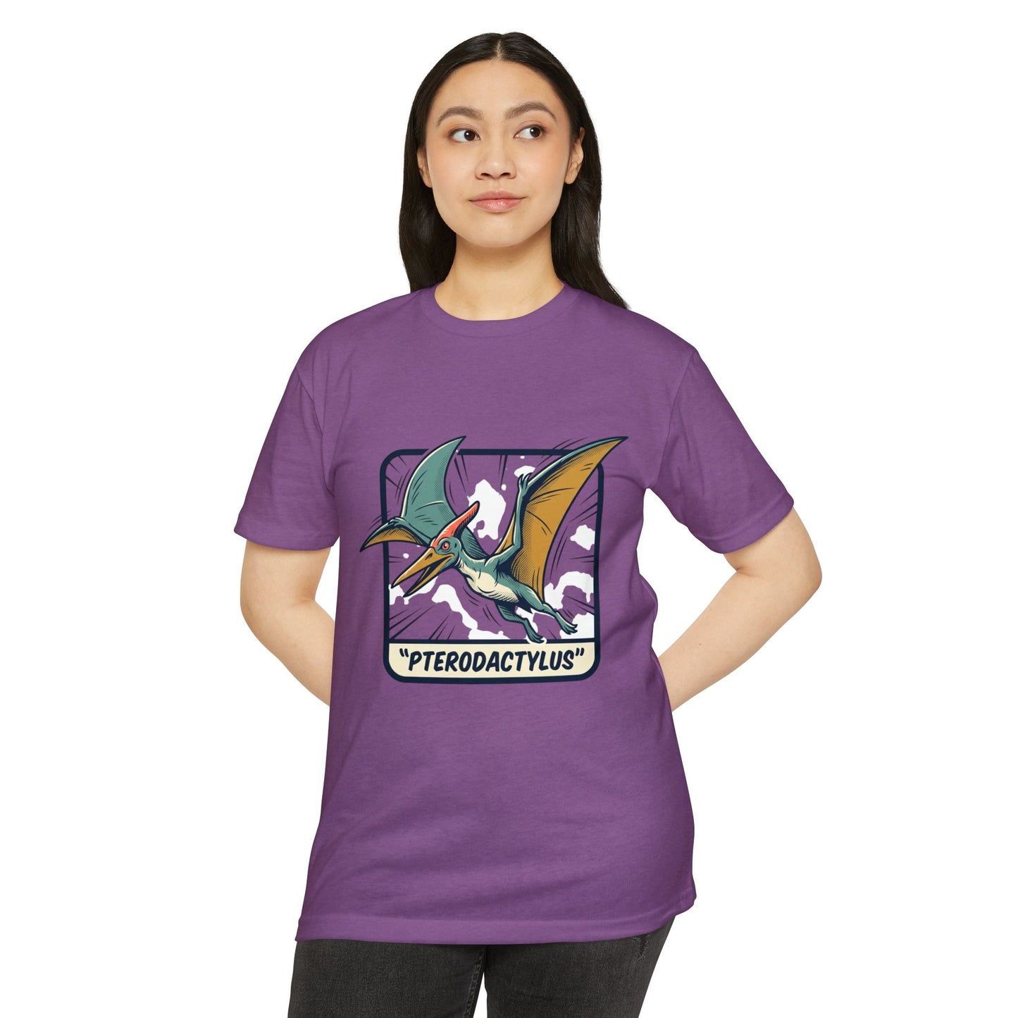 Vintage Pterodactylus Dino T-Shirt — Retro Dinosaur Graphic Tee