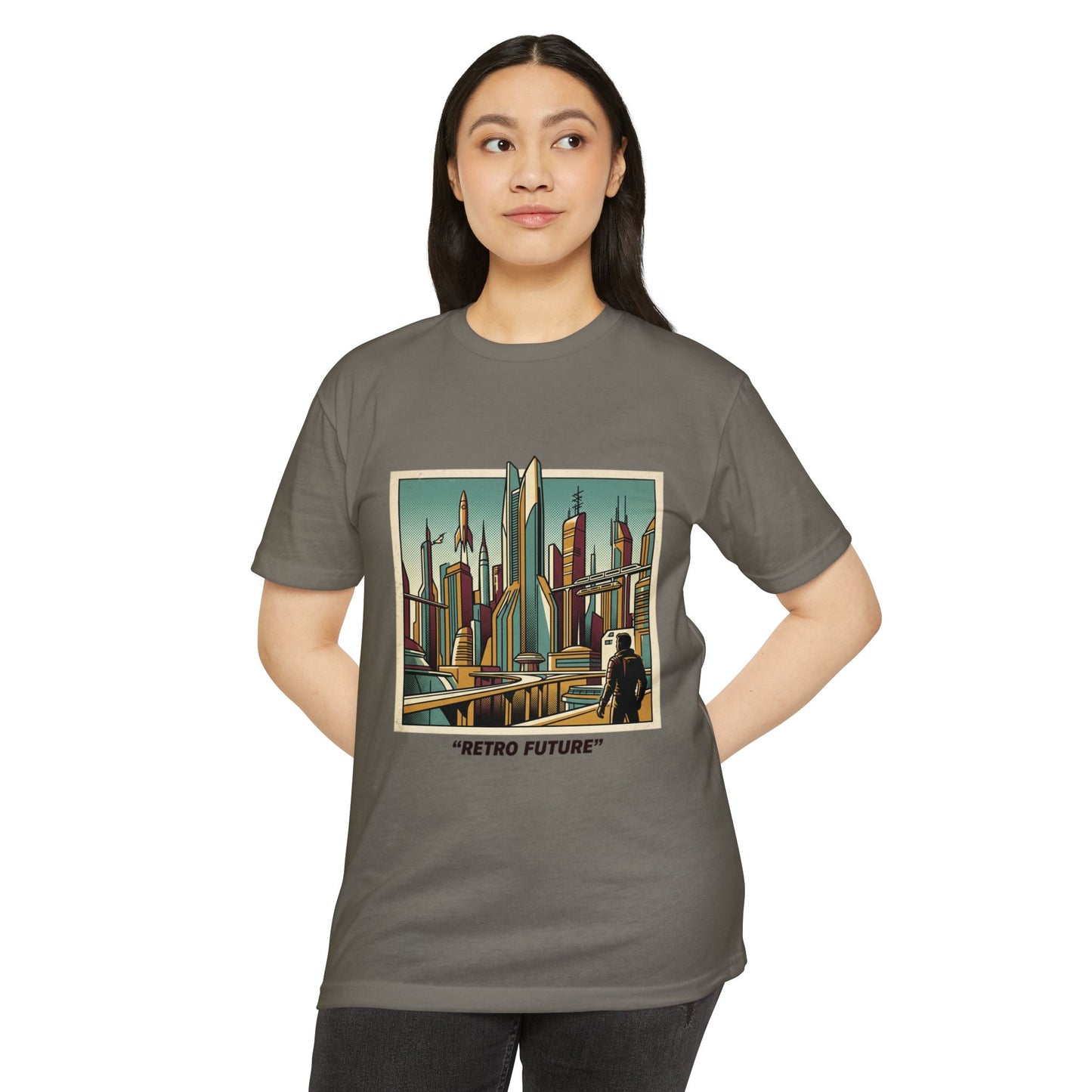 Retro Future Vintage Sci‑Fi City T‑Shirt