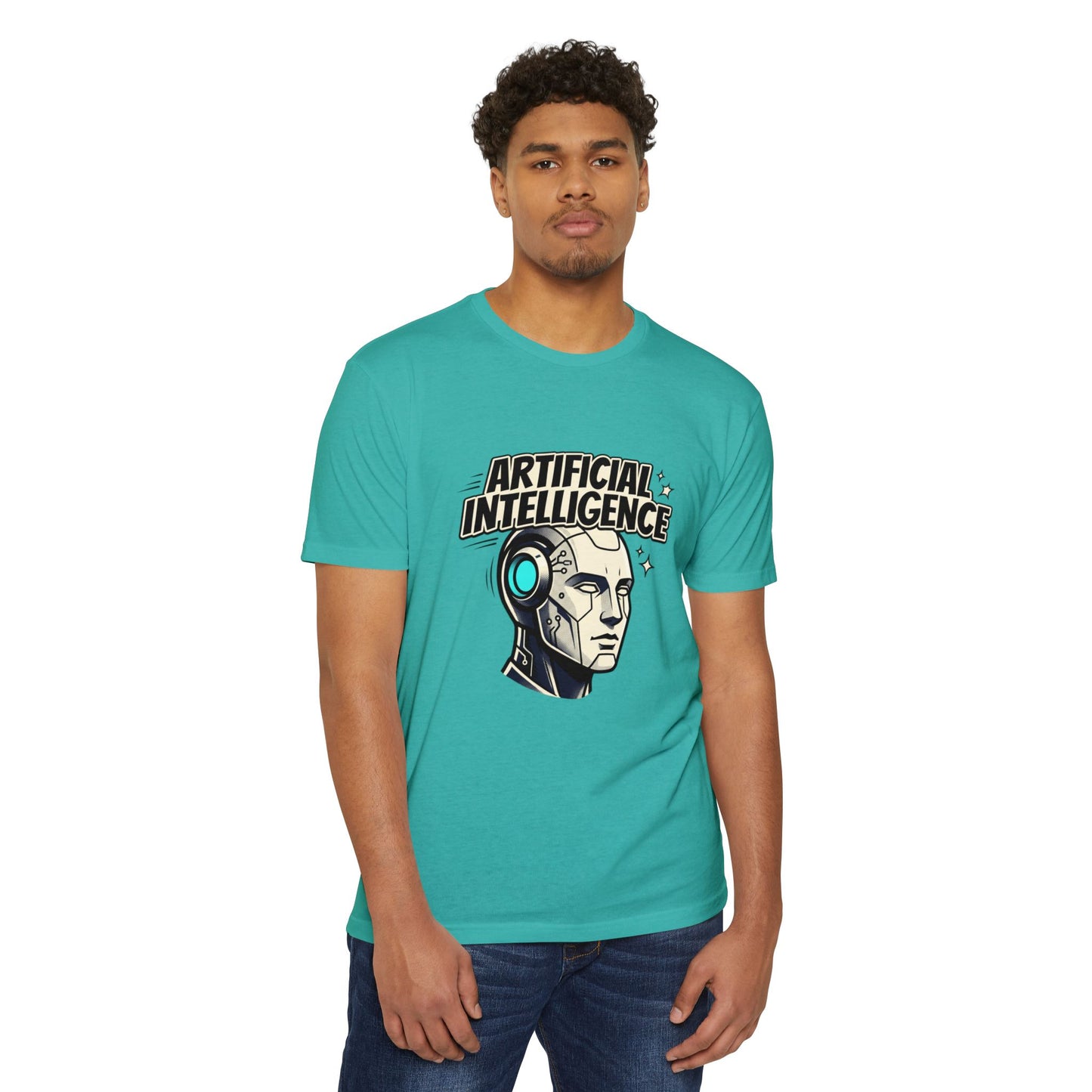 Artificial Intelligence Robot Tee — AI Head Graphic T-Shirt
