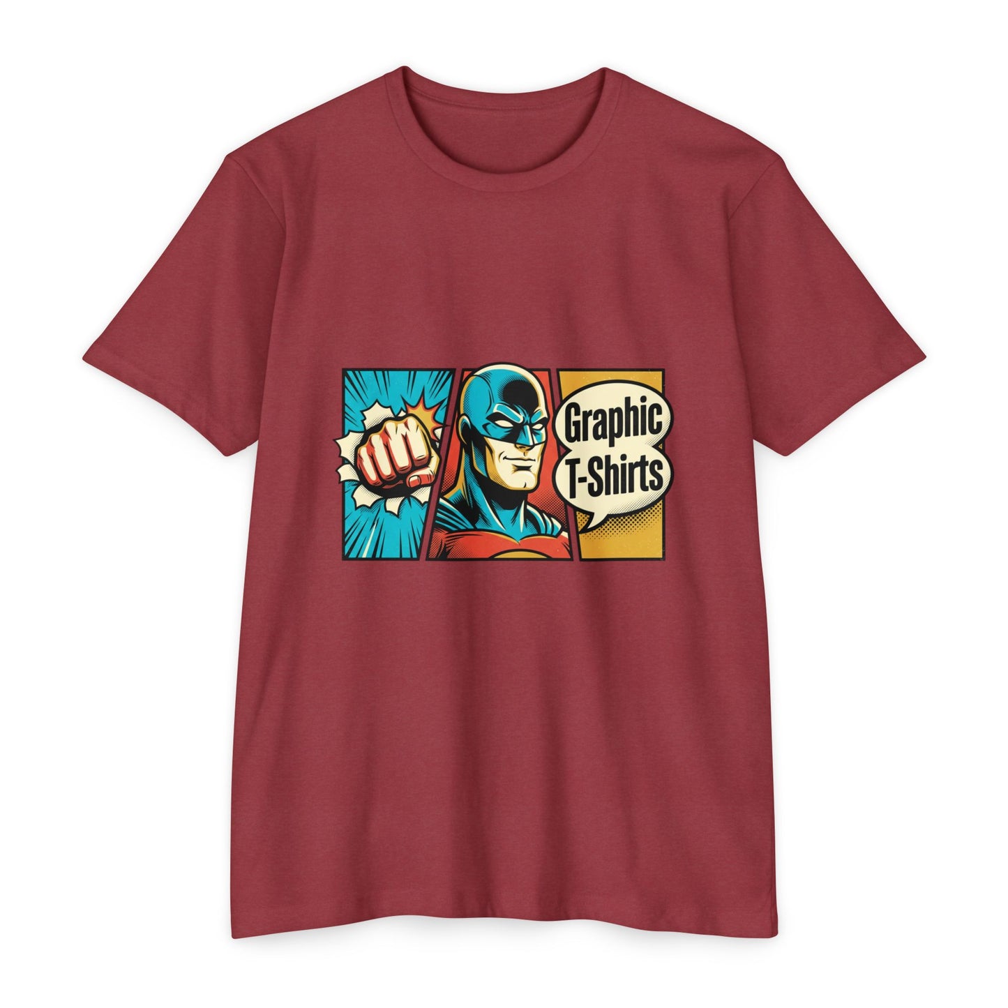Retro Comic Superhero T-Shirt — Pop Art Graphic Tee