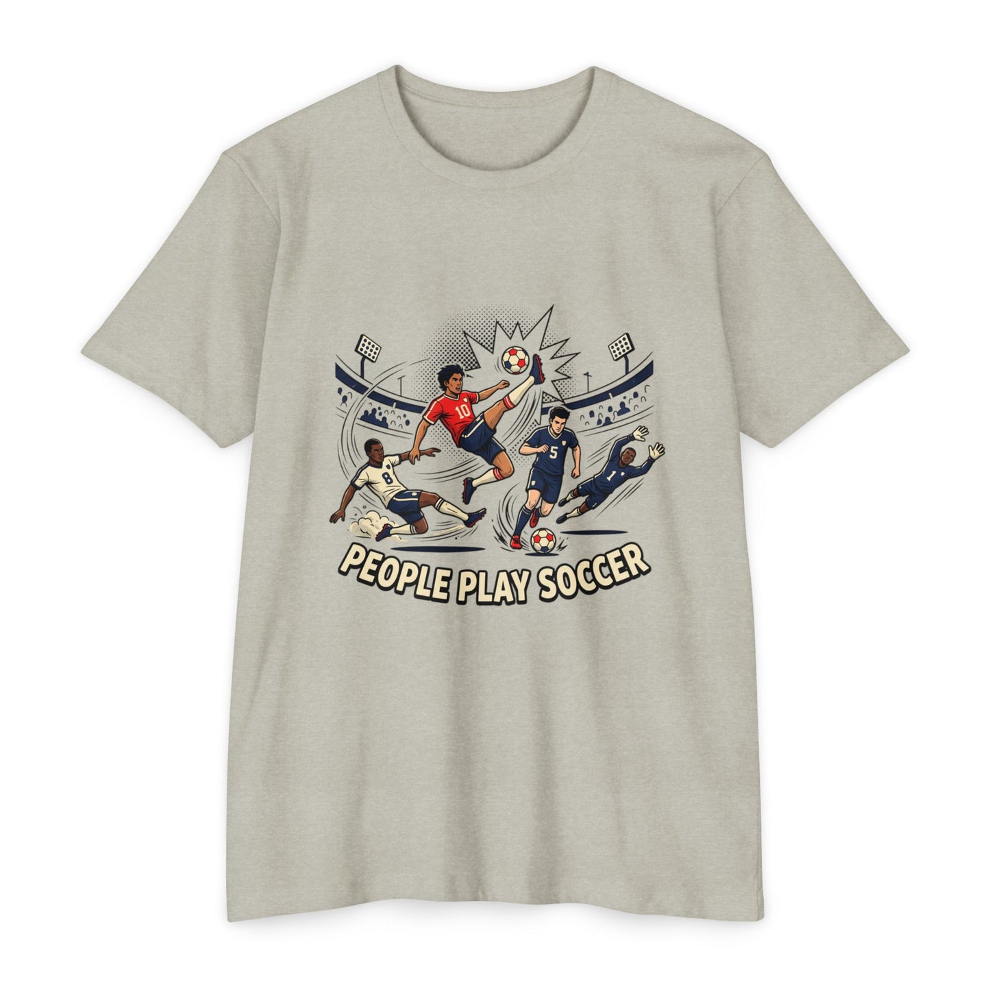 People Play Soccer T-Shirt – Vintage Soccer Players Graphic Tee