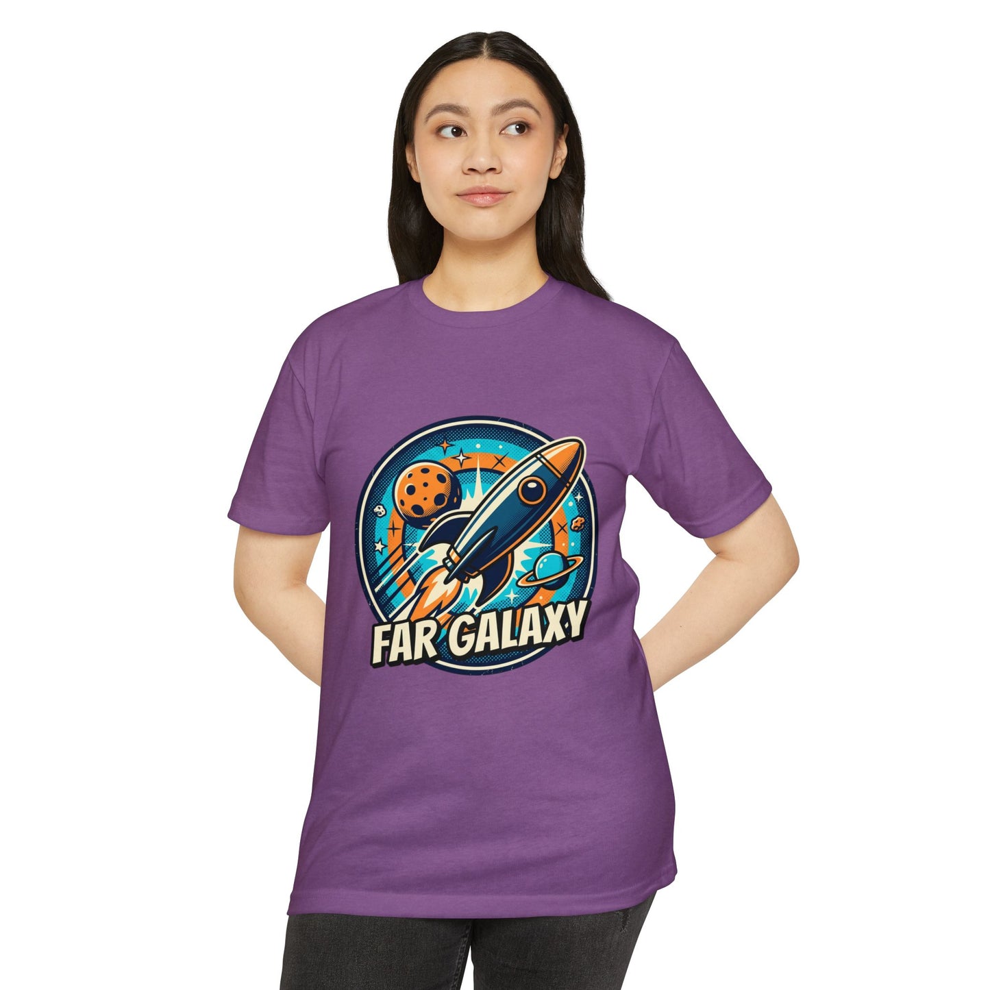 Retro Far Galaxy Rocket T-Shirt — Vintage Space Graphic Tee