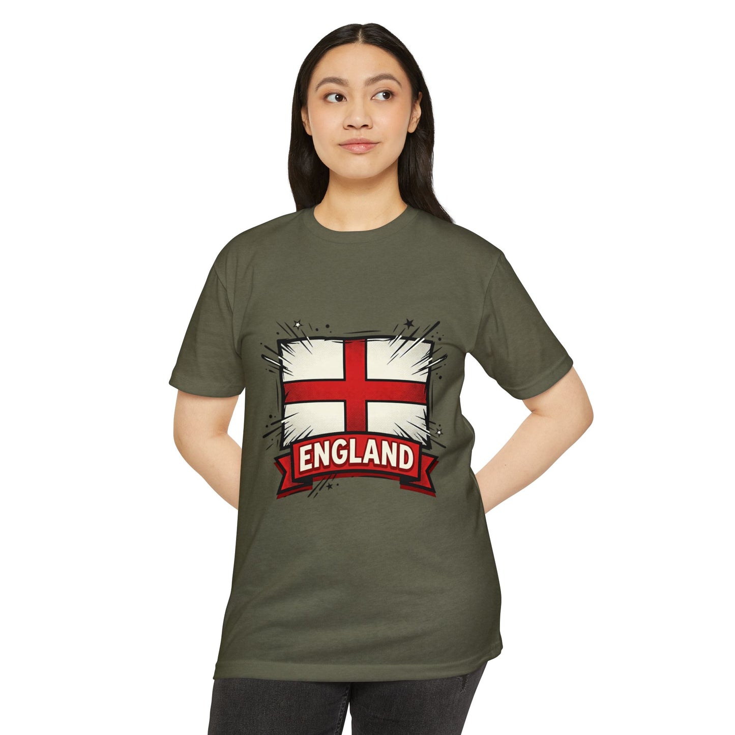 England St. George Cross T-Shirt — Flag Graphic Tee for Fans & Supporters