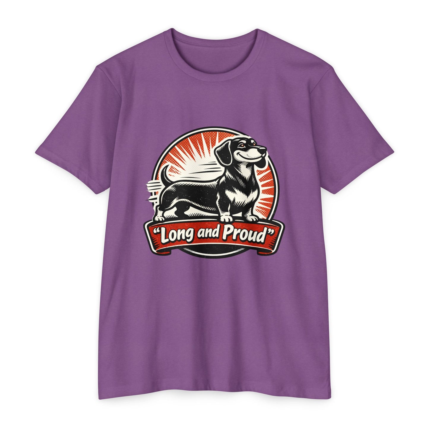 Long and Proud Dachshund T-Shirt — Cute Retro Wiener Dog Tee