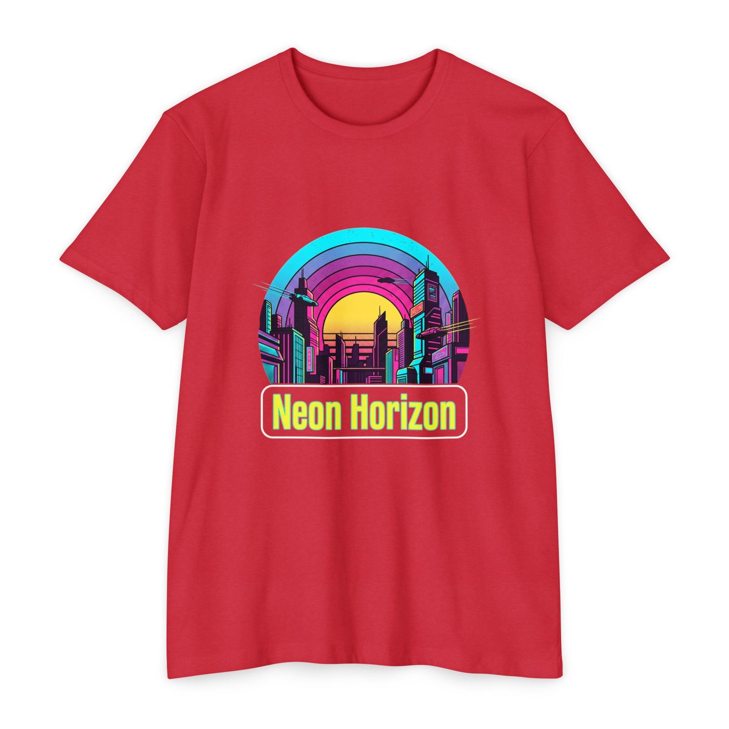 Neon Horizon Retro City T-Shirt